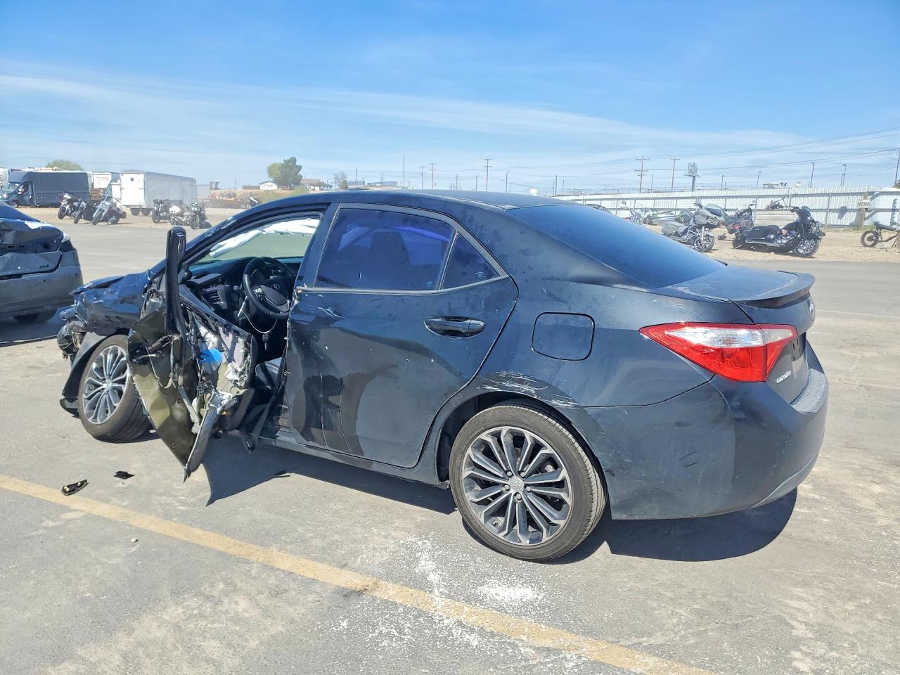 2015 Toyota Corolla S Plus Black vin: 5YFBURHE6FP190807