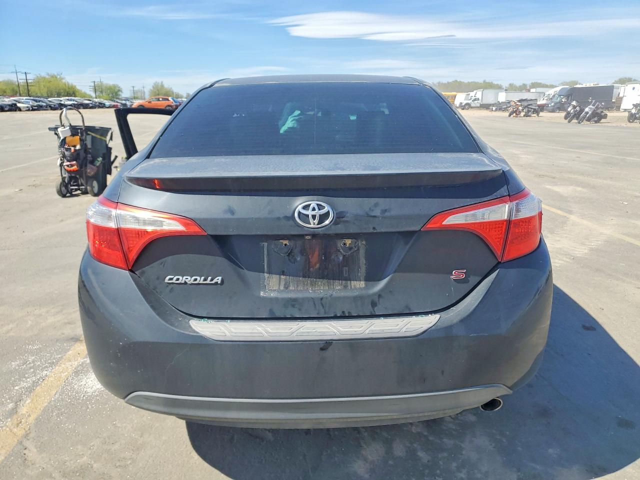 2015 Toyota Corolla S Plus Black vin: 5YFBURHE6FP190807