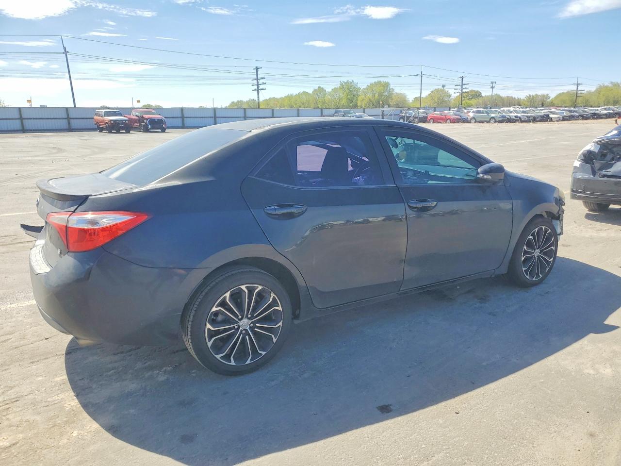 2015 Toyota Corolla S Plus Black vin: 5YFBURHE6FP190807
