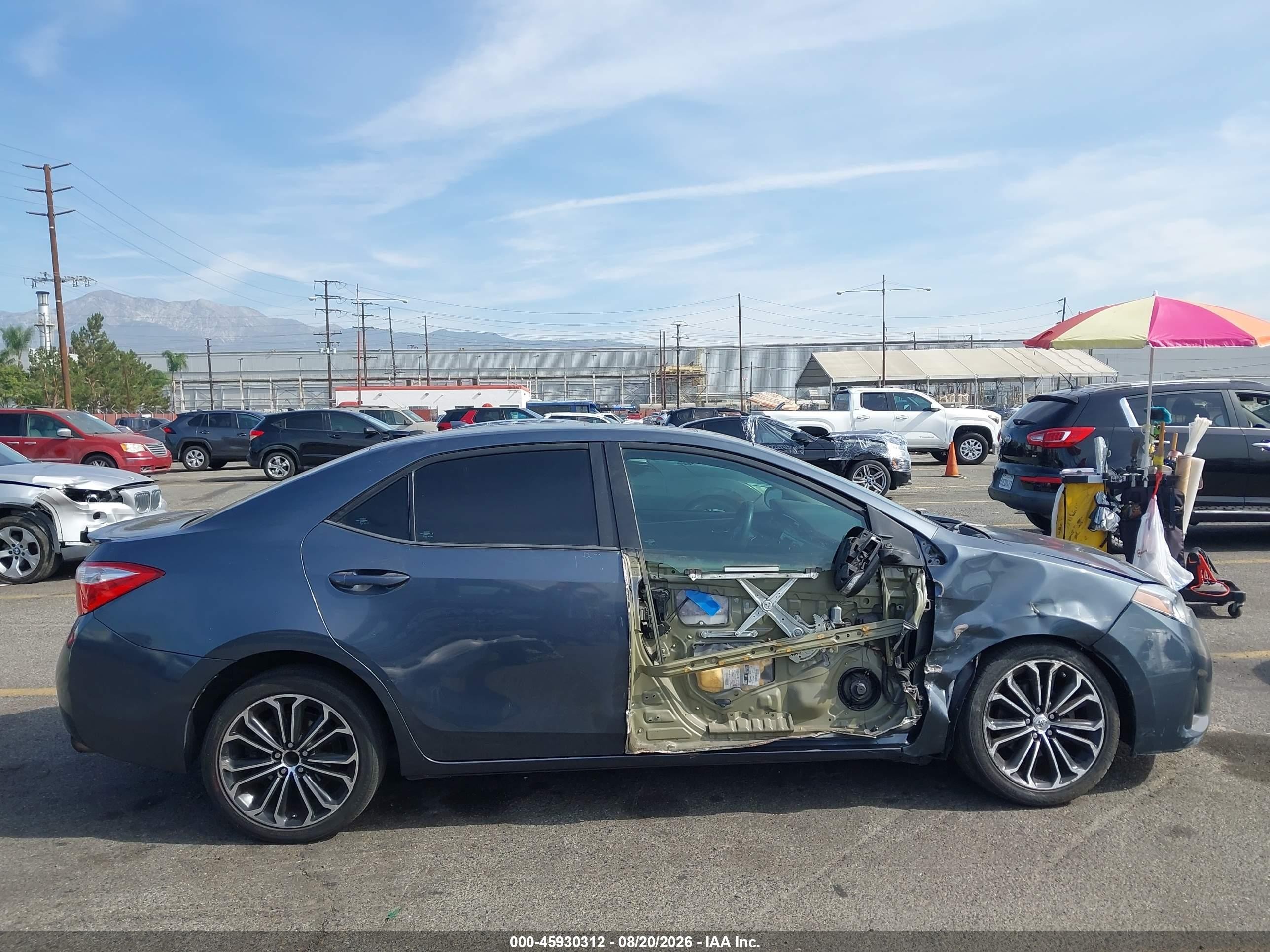 2015 Toyota Corolla S Premium Gray vin: 5YFBURHE6FP198437