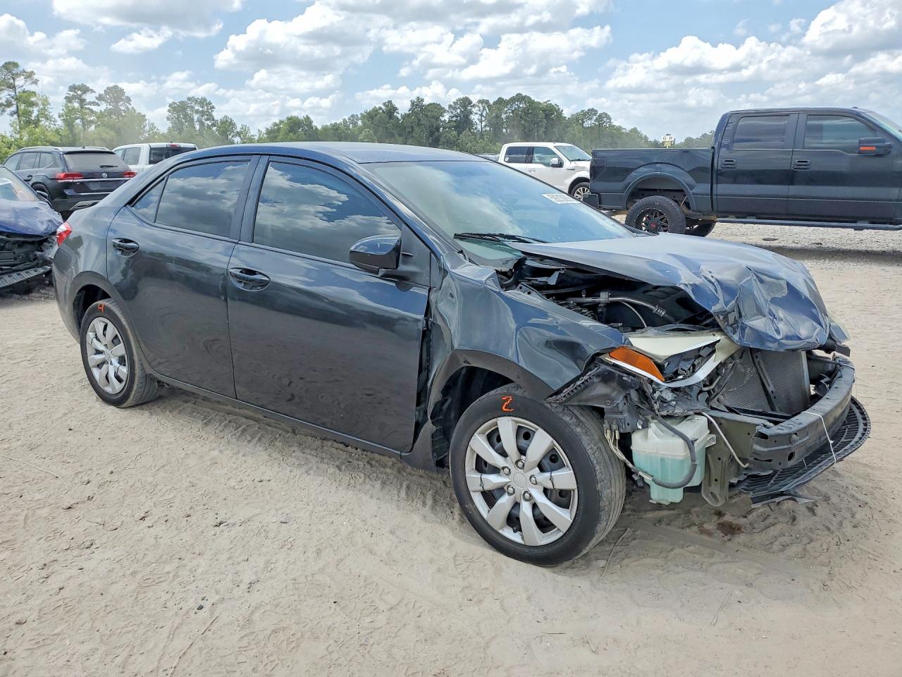 2015 Toyota Corolla Le Черный vin: 5YFBURHE6FP228259