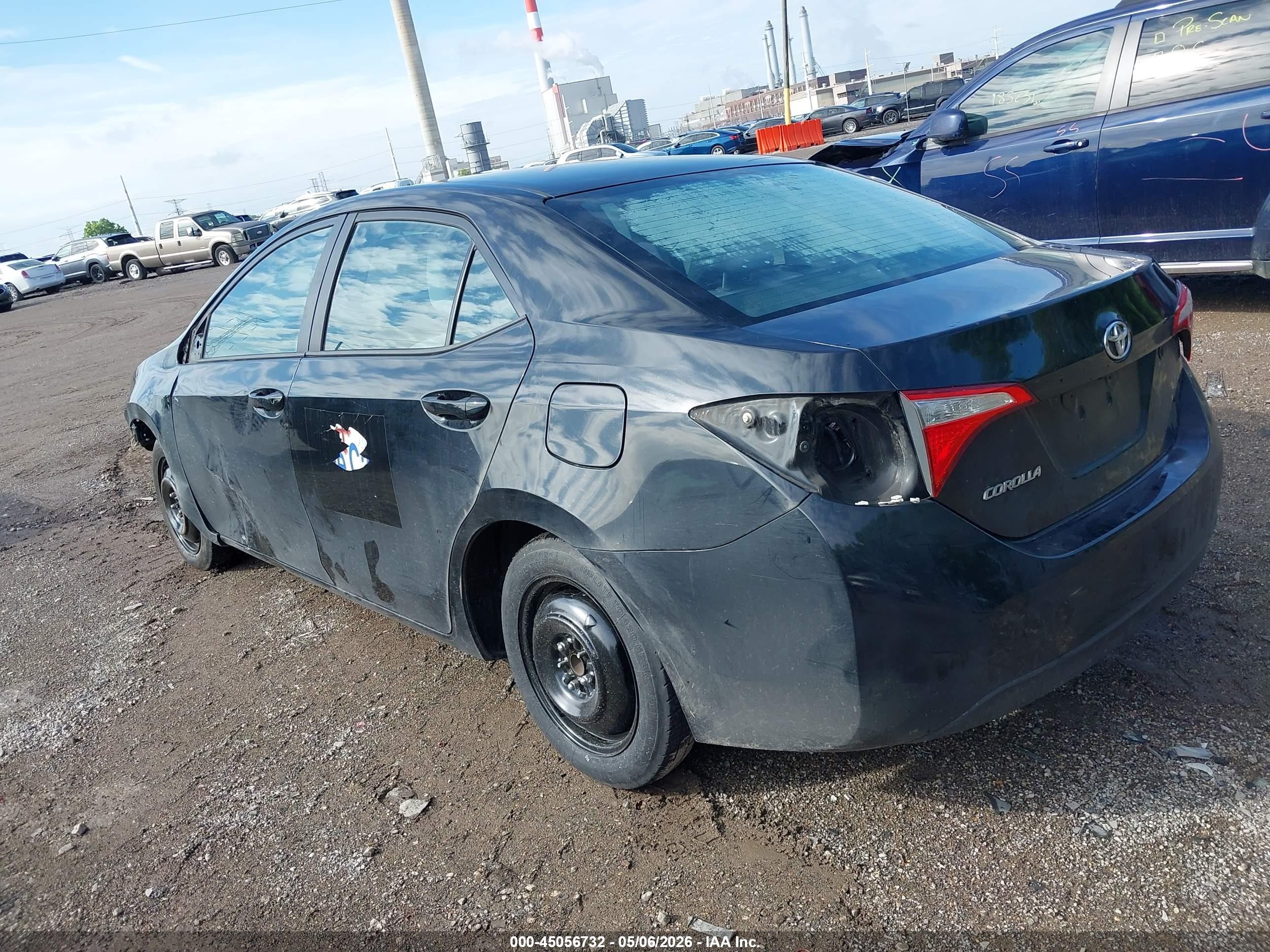 2015 Toyota Corolla Le Черный vin: 5YFBURHE6FP231520