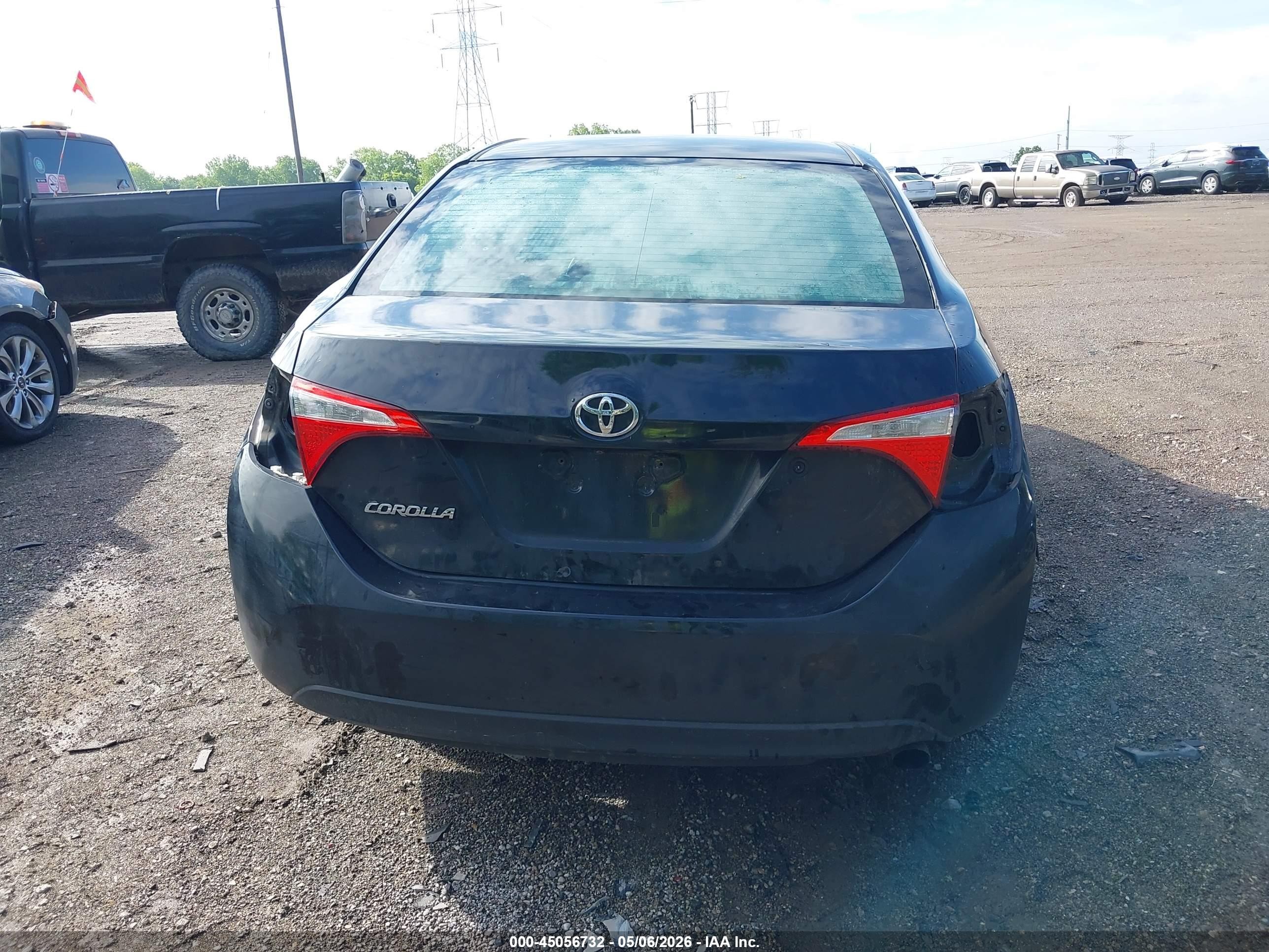 2015 Toyota Corolla Le Черный vin: 5YFBURHE6FP231520