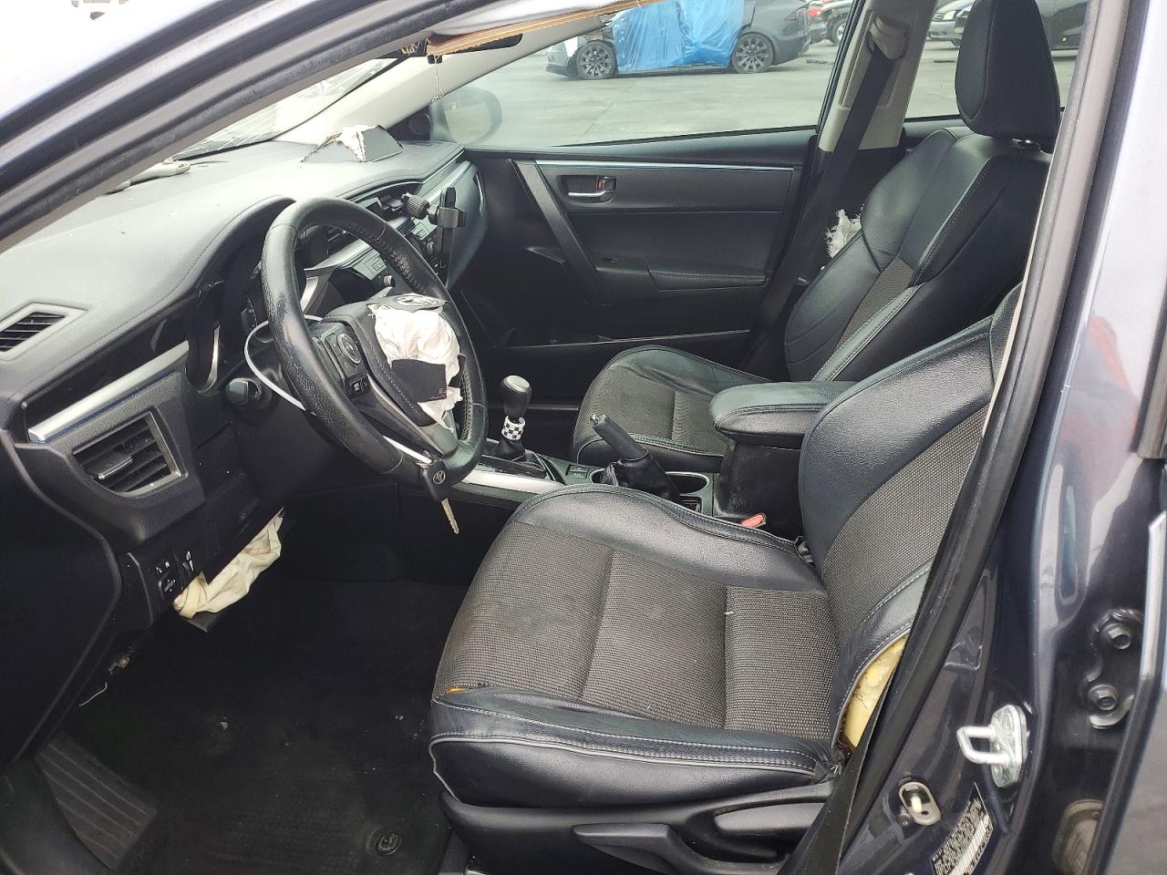 2015 Toyota Corolla S Plus Gray vin: 5YFBURHE6FP237110