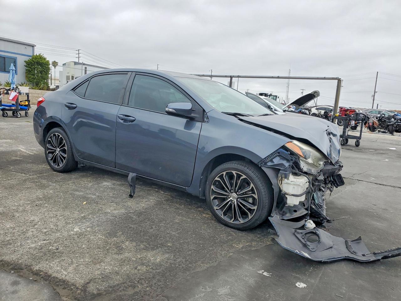 2015 Toyota Corolla S Plus Gray vin: 5YFBURHE6FP237110