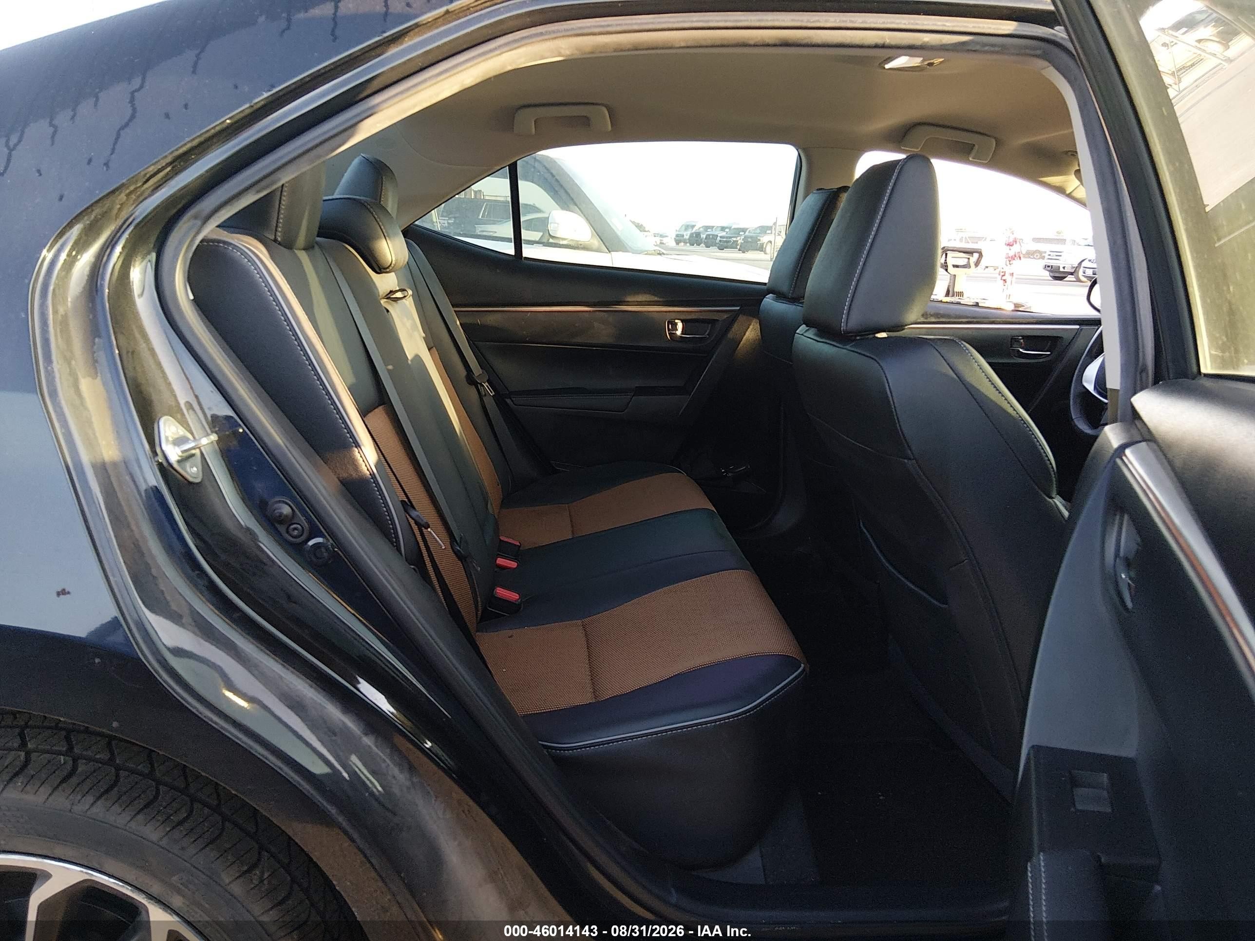 2015 Toyota Corolla S Plus Black vin: 5YFBURHE6FP250536