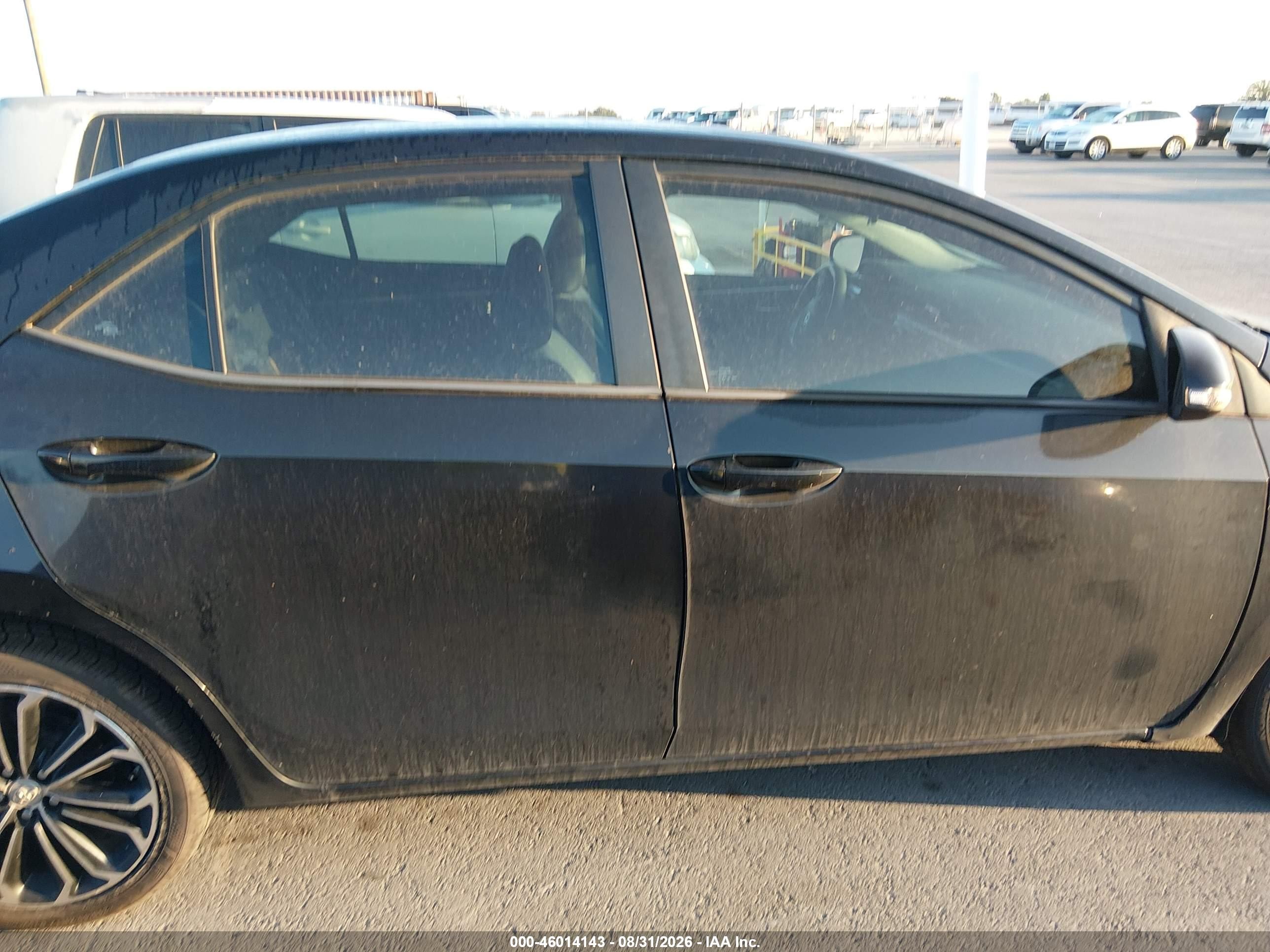 2015 Toyota Corolla S Plus Black vin: 5YFBURHE6FP250536