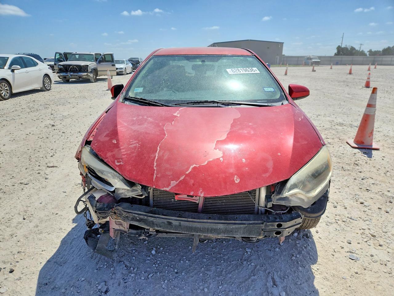 2015 Toyota Corolla Le Red vin: 5YFBURHE6FP258541