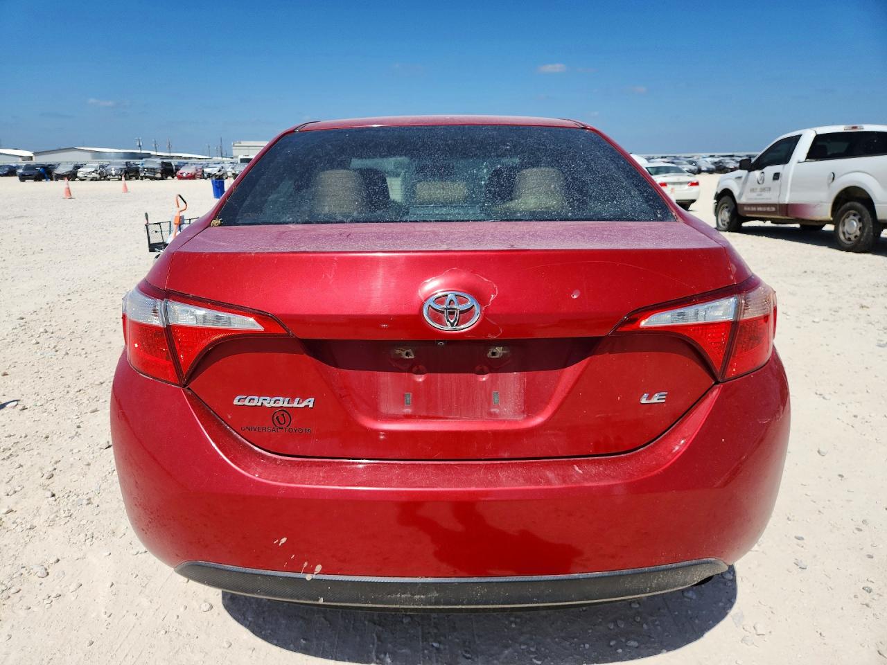 2015 Toyota Corolla Le Red vin: 5YFBURHE6FP258541