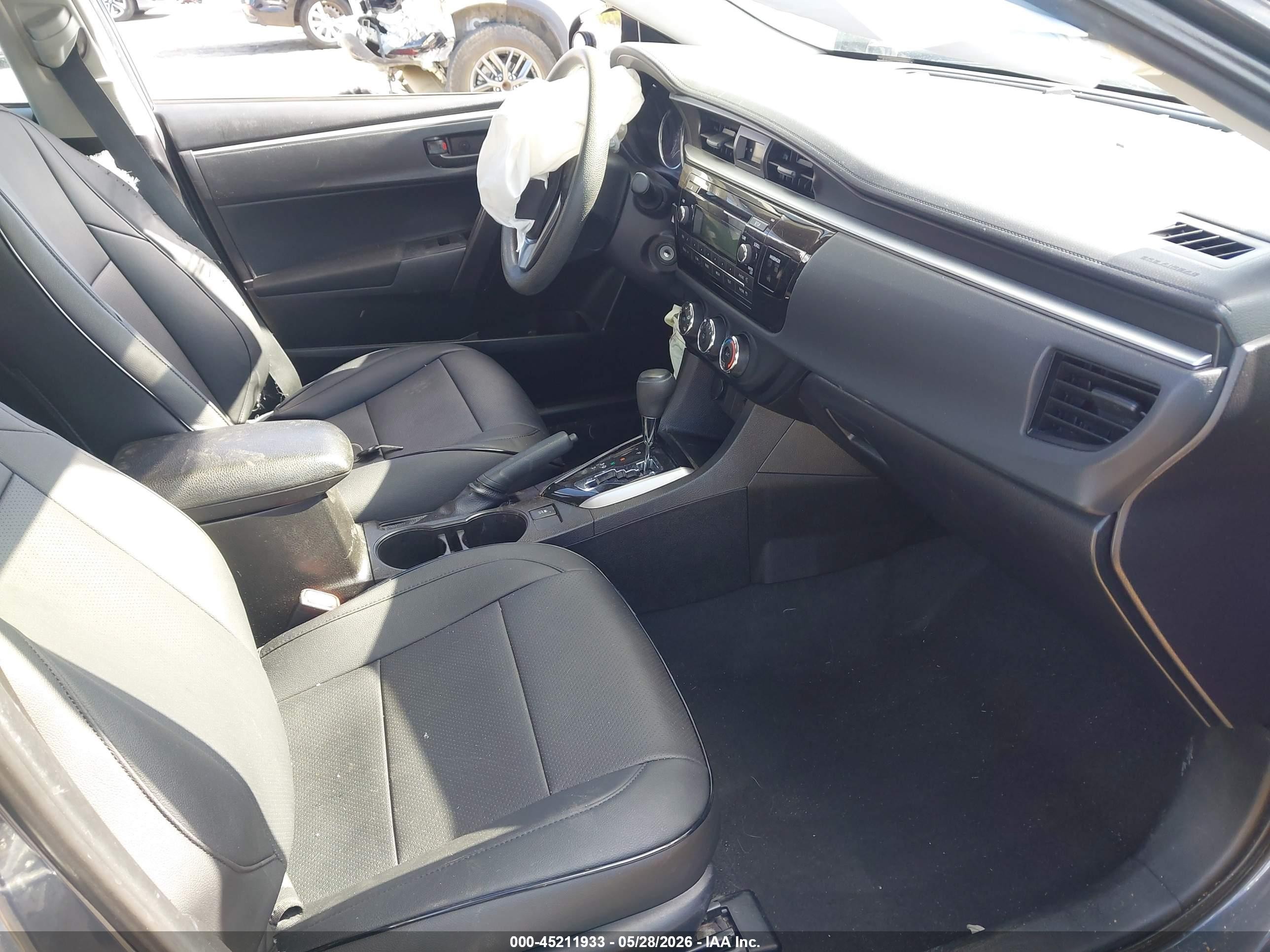 2015 Toyota Corolla L Gray vin: 5YFBURHE6FP295136