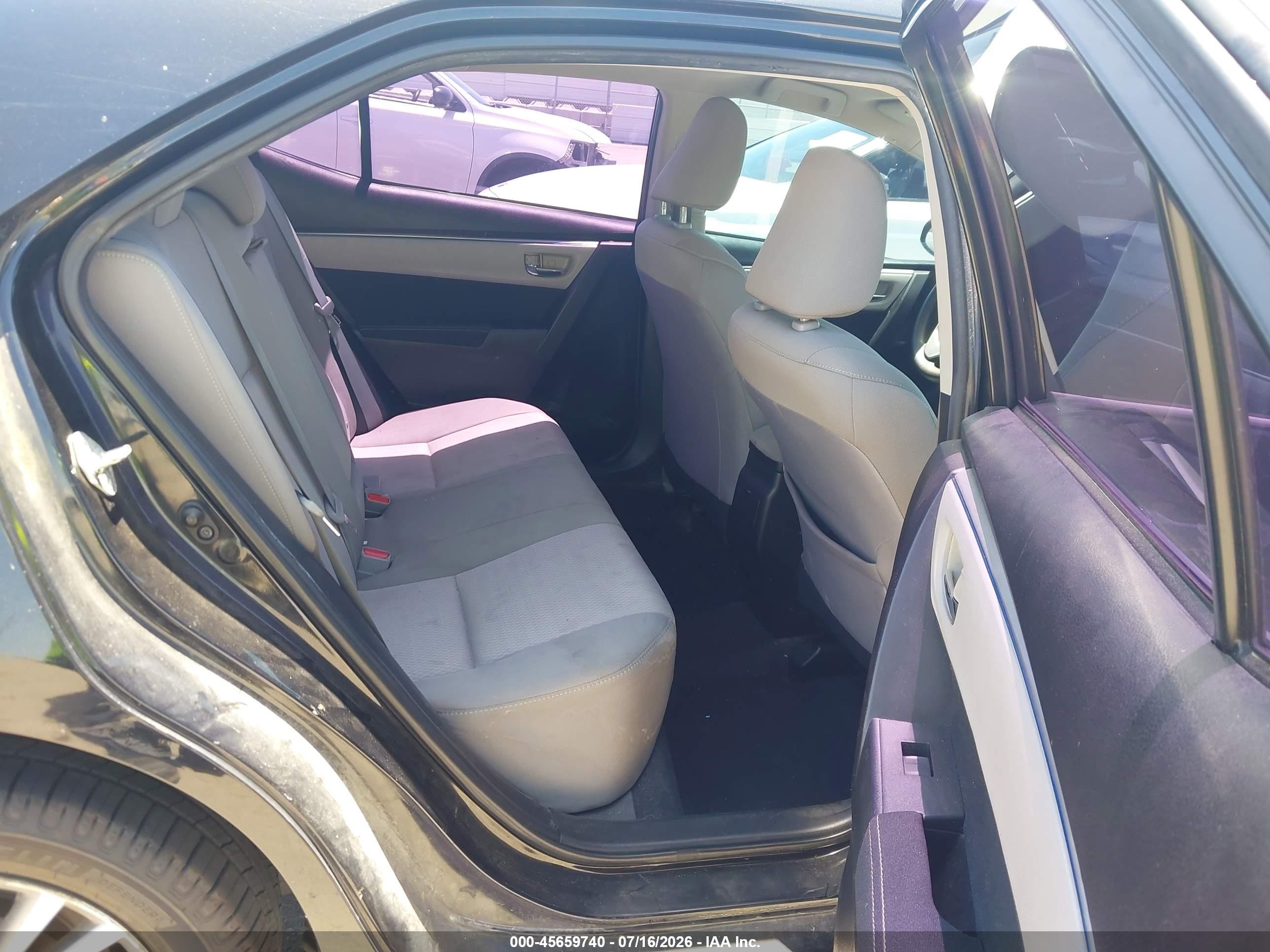 2015 Toyota Corolla Le Plus Черный vin: 5YFBURHE6FP296903