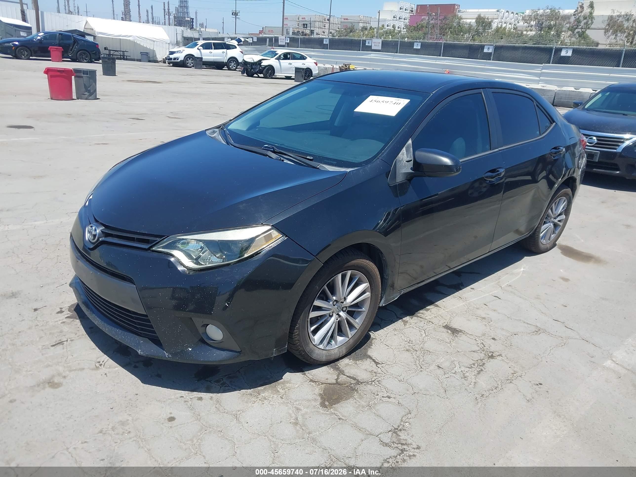 2015 Toyota Corolla Le Plus Черный vin: 5YFBURHE6FP296903