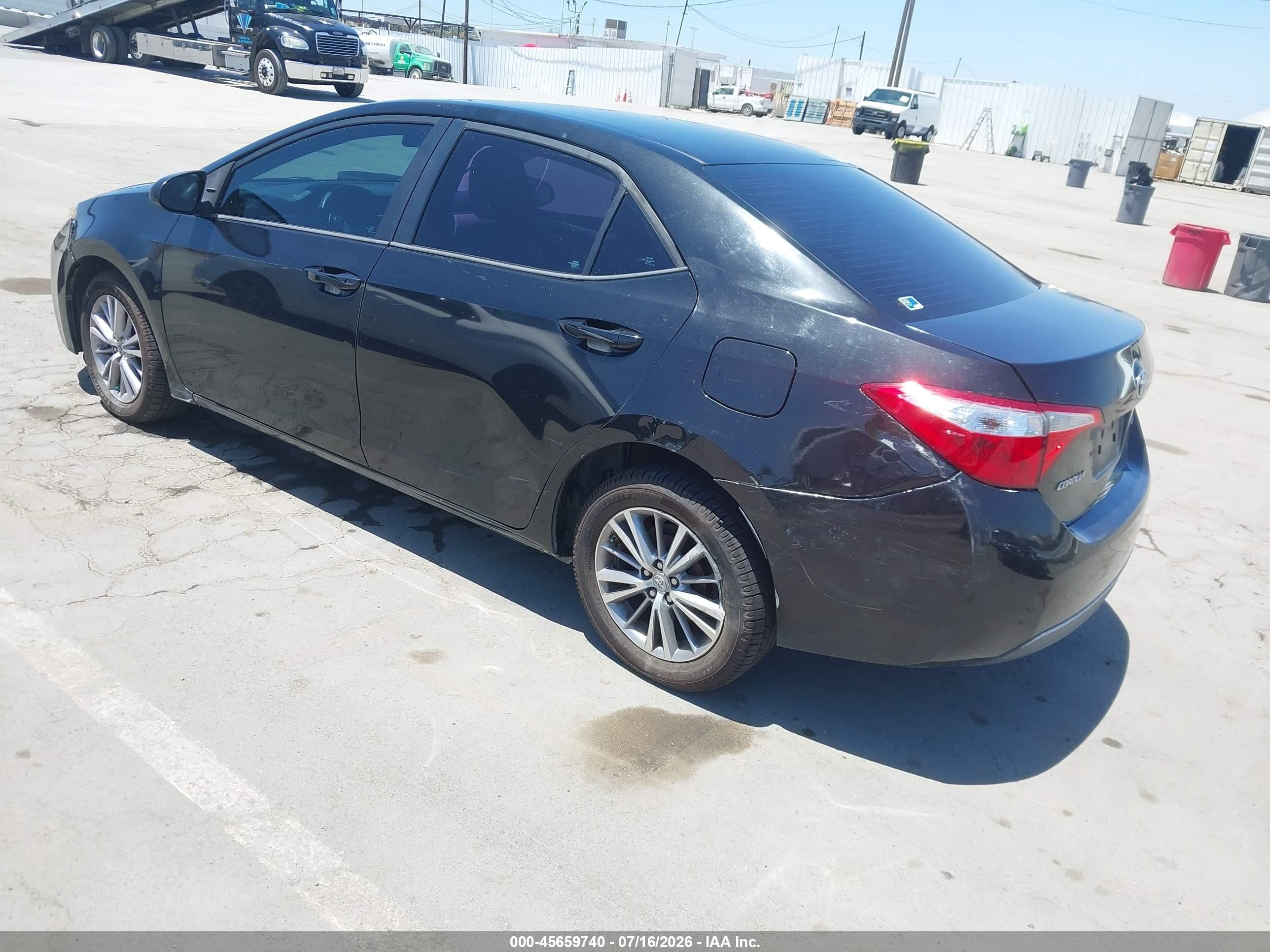 2015 Toyota Corolla Le Plus Черный vin: 5YFBURHE6FP296903