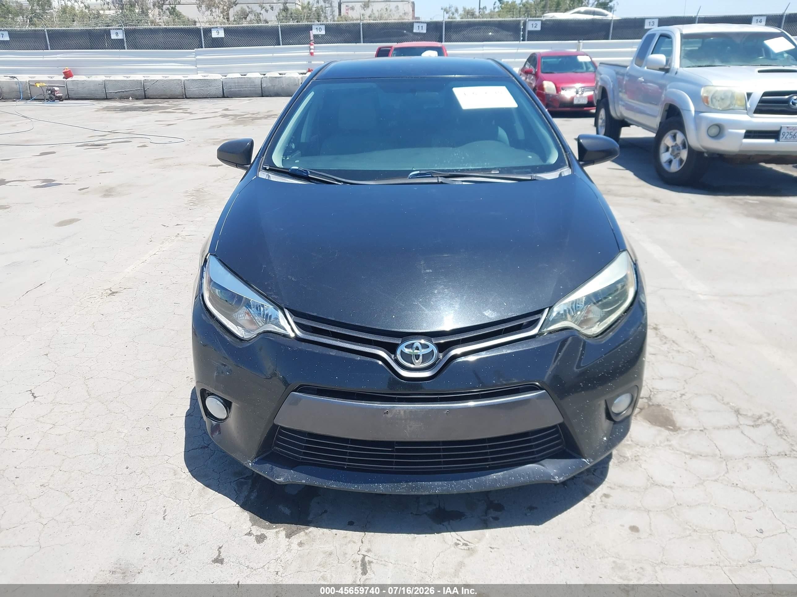 2015 Toyota Corolla Le Plus Черный vin: 5YFBURHE6FP296903