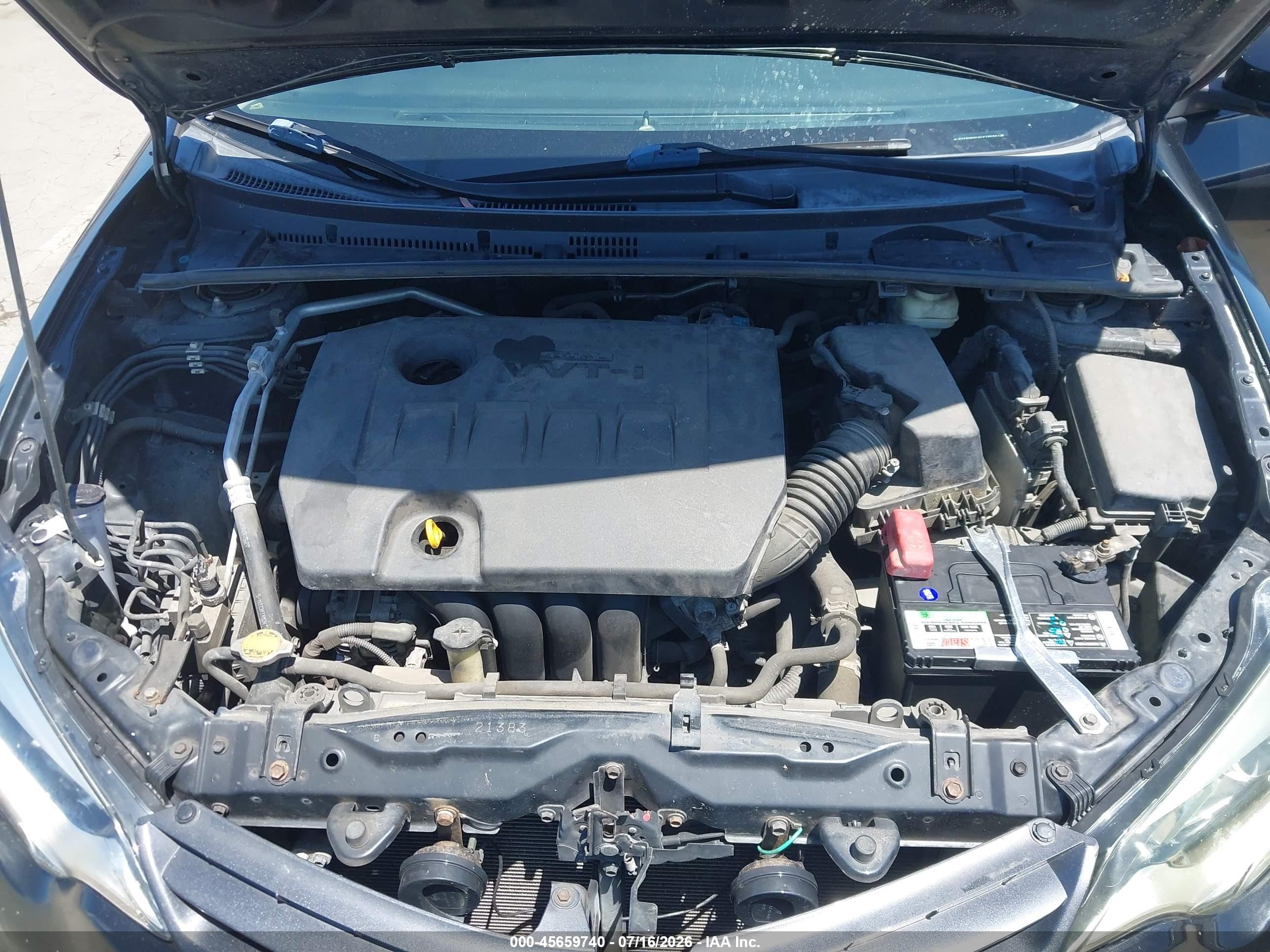 2015 Toyota Corolla Le Plus Черный vin: 5YFBURHE6FP296903