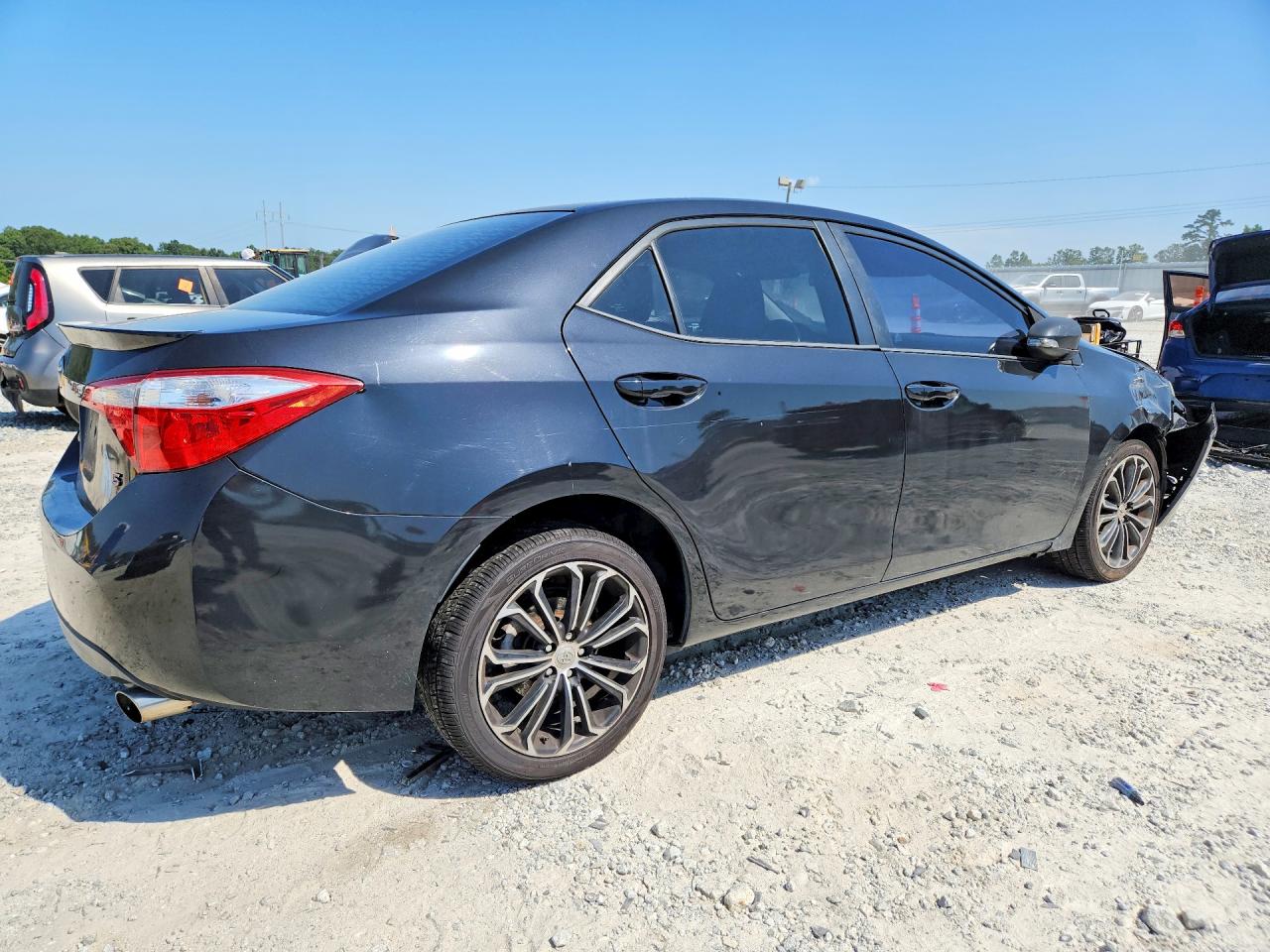 2015 Toyota Corolla S Plus Black vin: 5YFBURHE6FP309455
