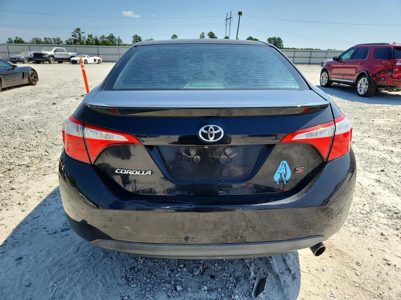 2015 Toyota Corolla S Plus Black vin: 5YFBURHE6FP309455