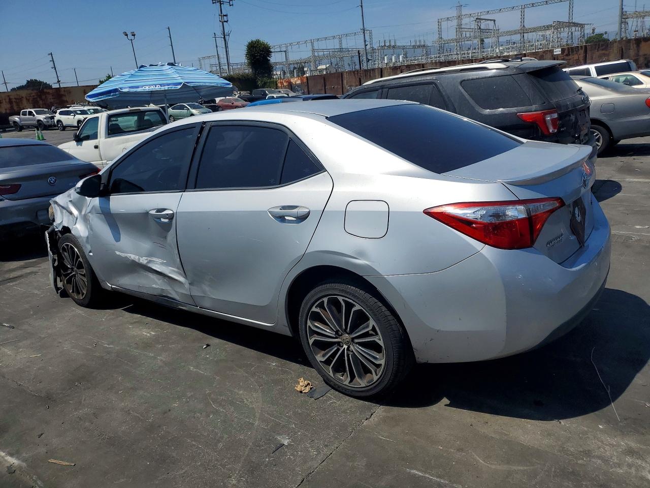 2015 Toyota Corolla S Plus Silver vin: 5YFBURHE6FP348403