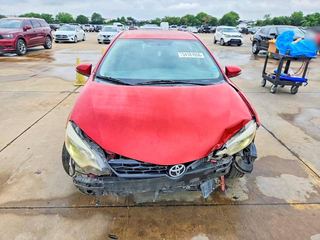 2015 Toyota Corolla S Plus Red vin: 5YFBURHE6FP359031