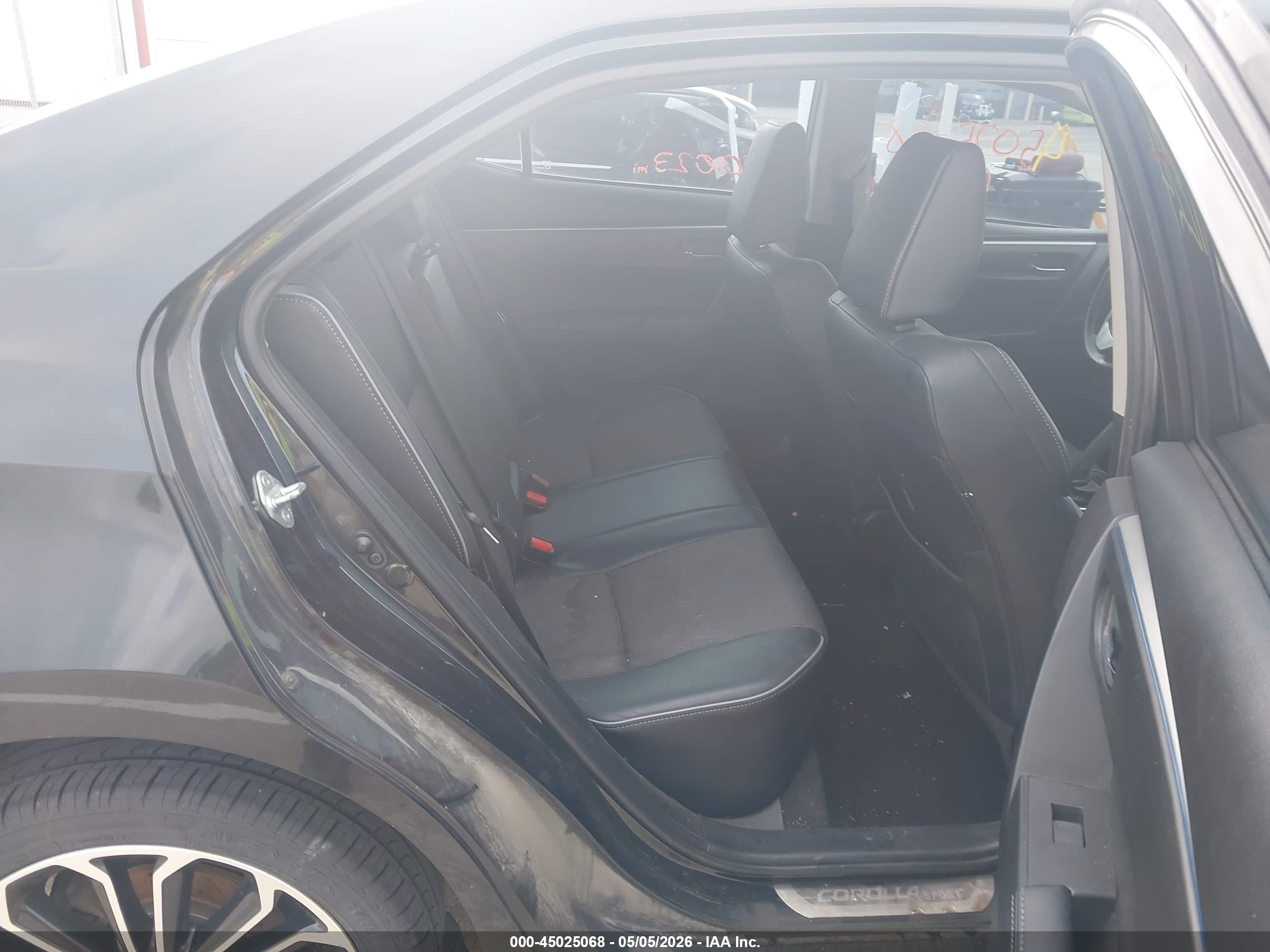 2016 Toyota Corolla S Plus Black vin: 5YFBURHE6GP484936