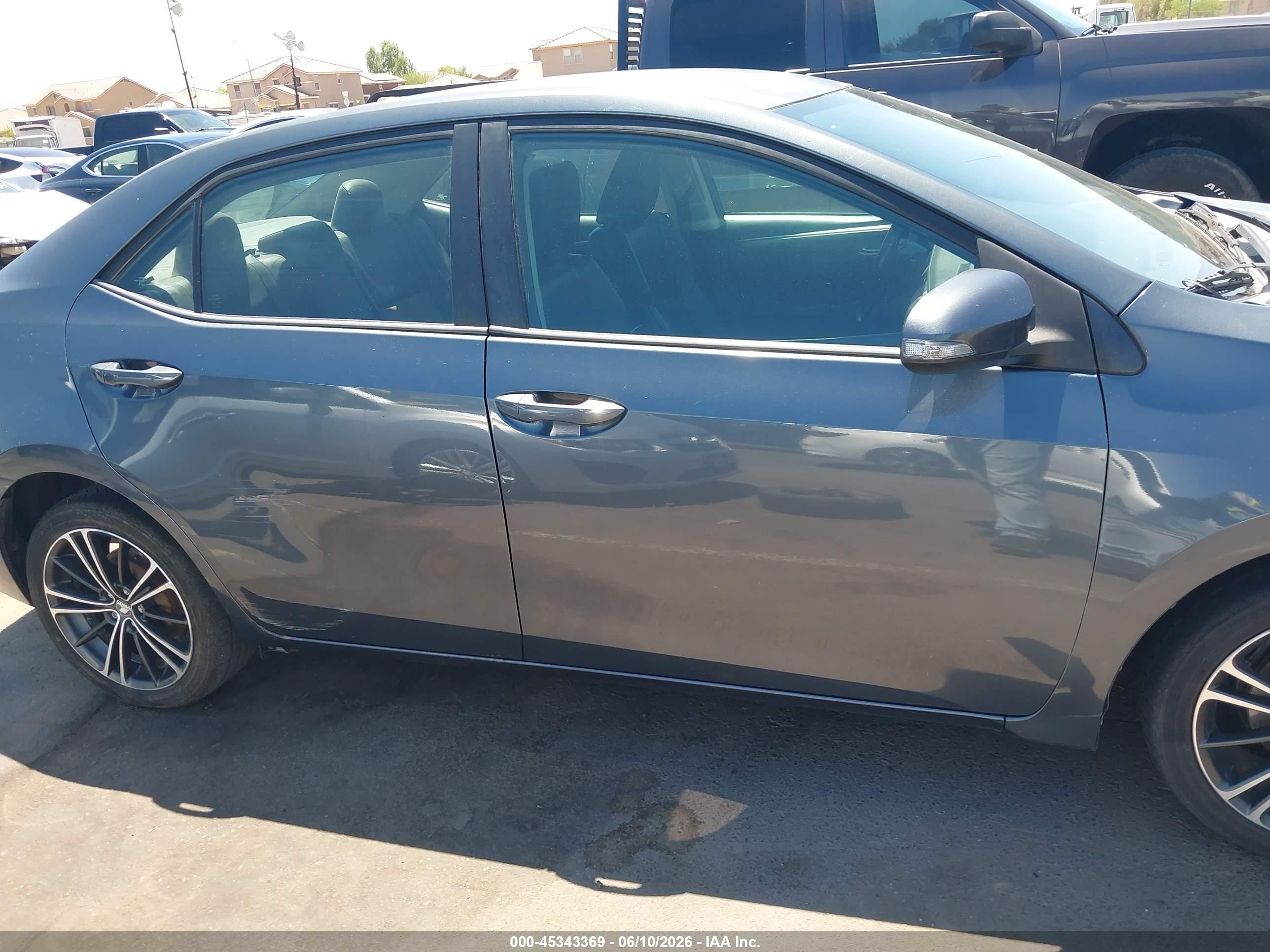 2014 Toyota Corolla S Gray vin: 5YFBURHE7EP000740