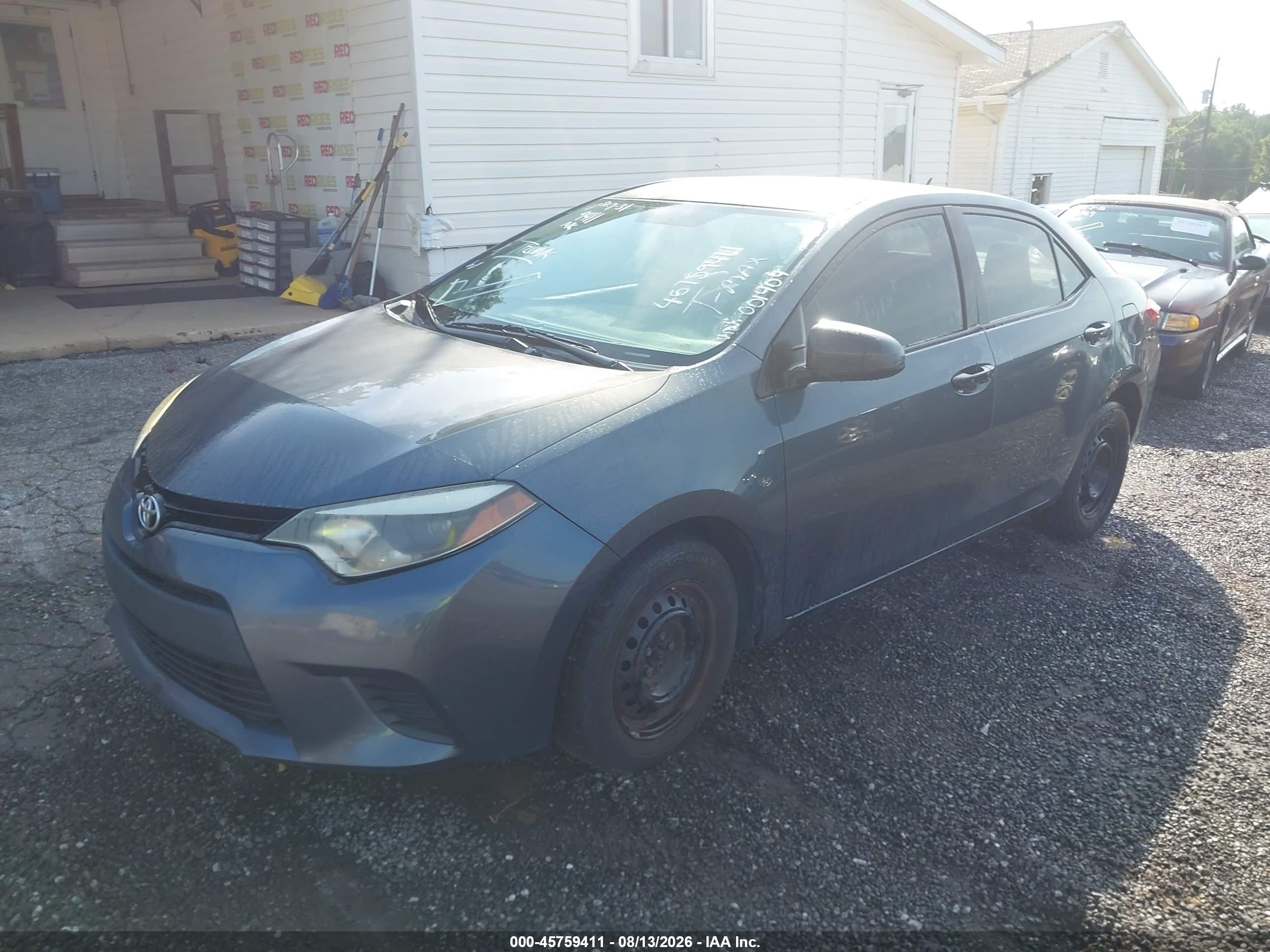 2014 Toyota Corolla Le Синий vin: 5YFBURHE7EP001404