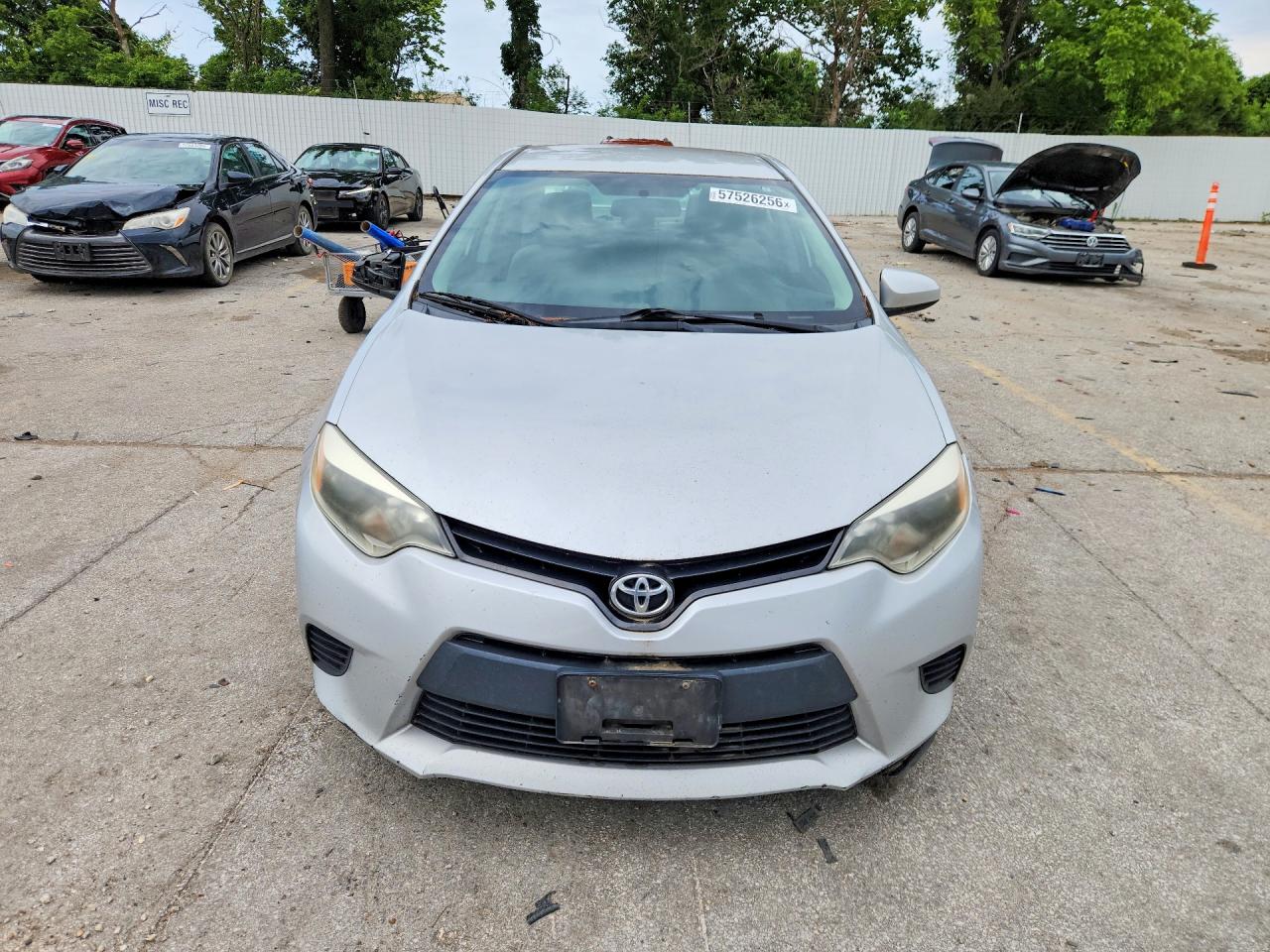 2014 Toyota Corolla Le Silver vin: 5YFBURHE7EP016100