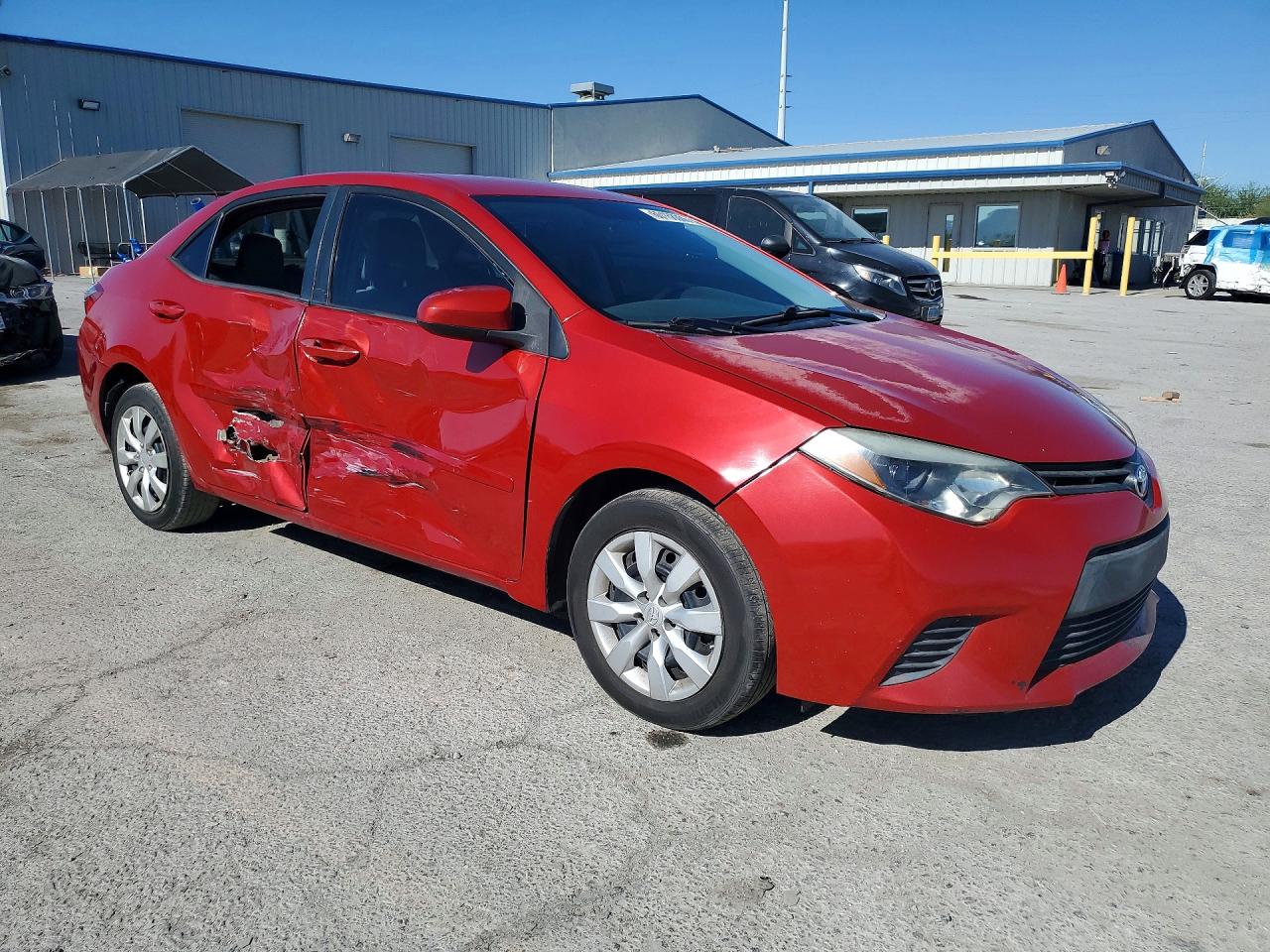 2014 Toyota Corolla Le Red vin: 5YFBURHE7EP030479