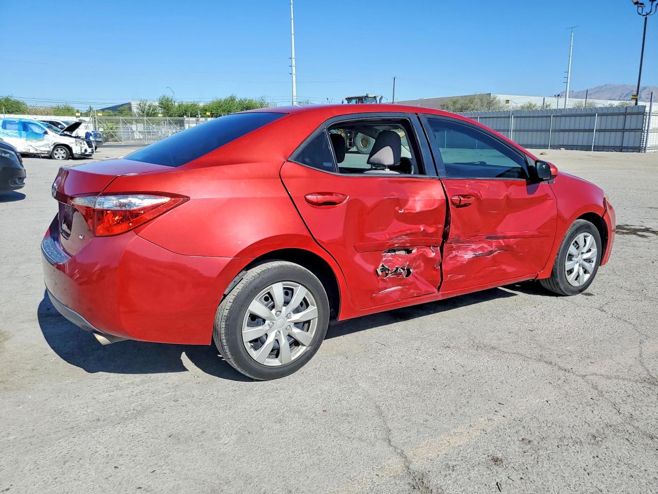 2014 Toyota Corolla Le Red vin: 5YFBURHE7EP030479