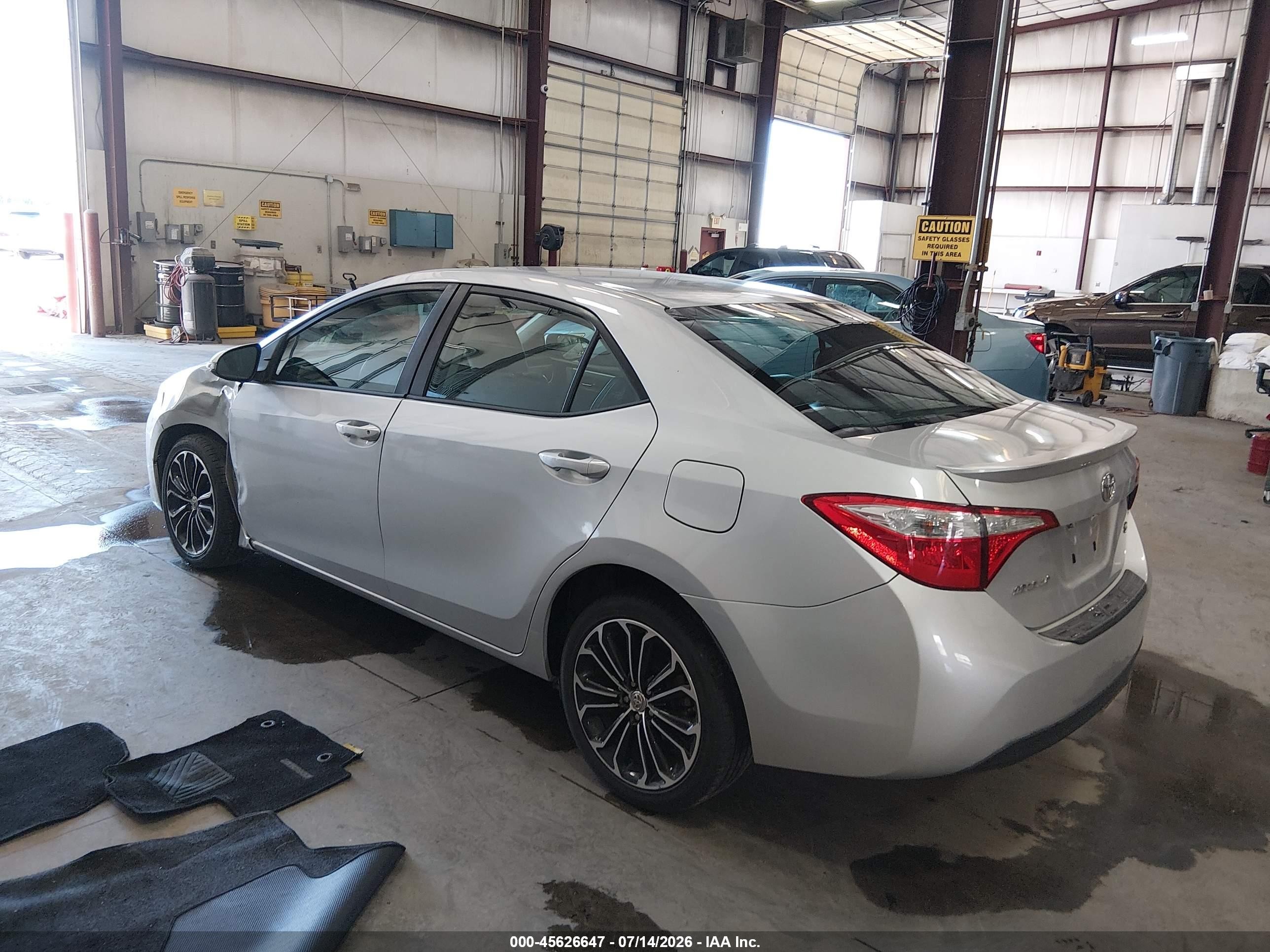 2014 Toyota Corolla S Plus Silver vin: 5YFBURHE7EP034869
