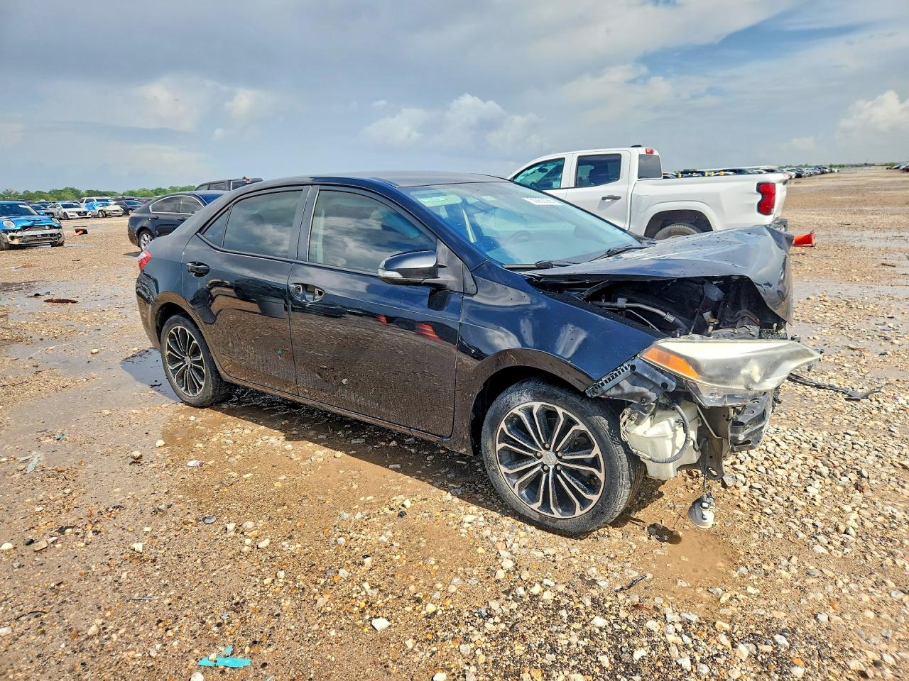 2014 Toyota Corolla S Plus Black vin: 5YFBURHE7EP034998