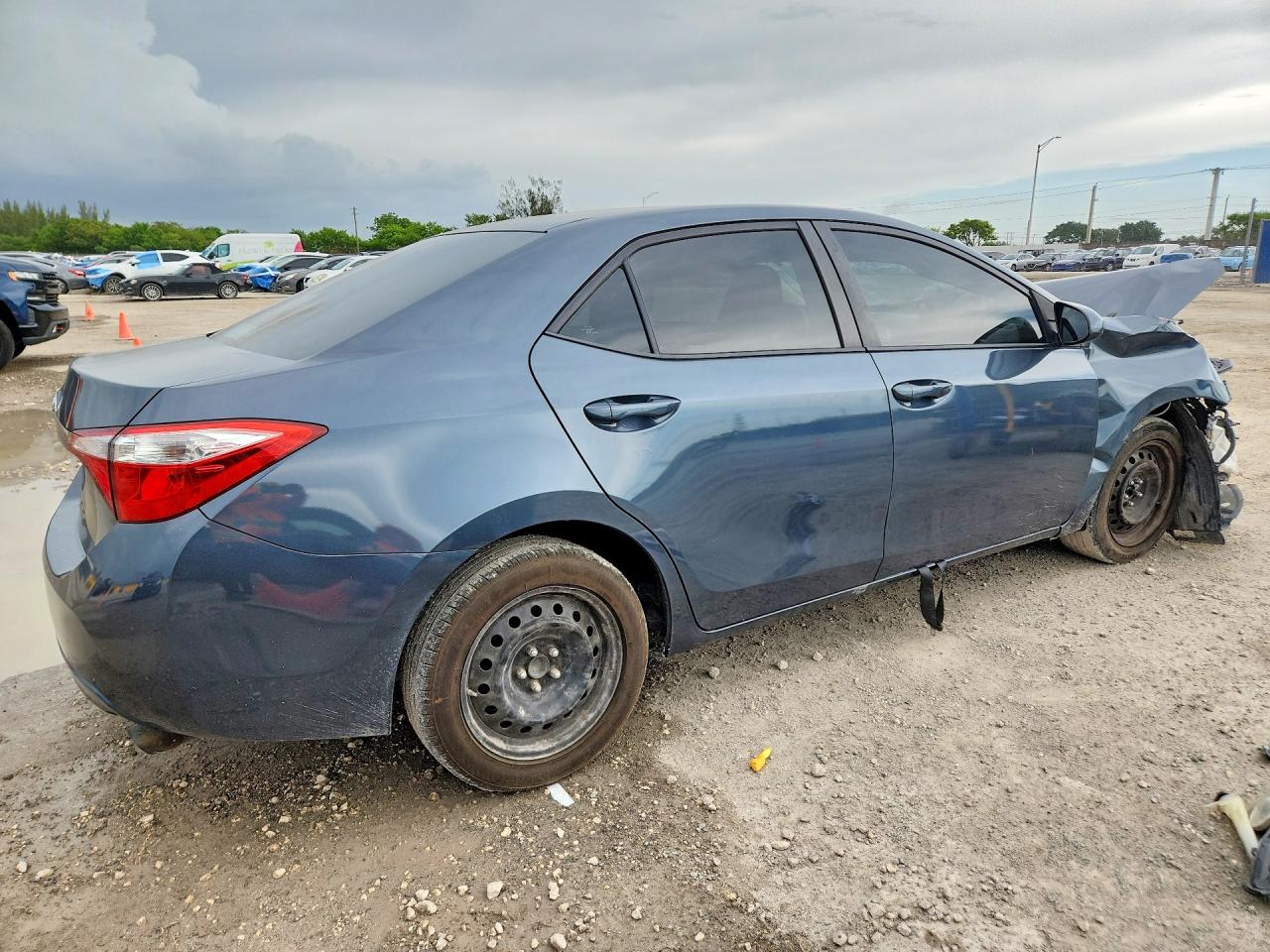 2014 Toyota Corolla Le Серый vin: 5YFBURHE7EP036217