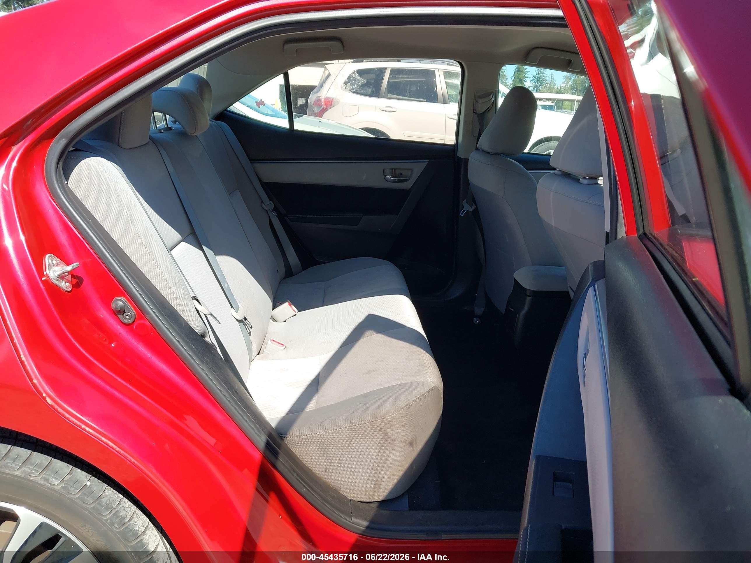2014 Toyota Corolla Le Red vin: 5YFBURHE7EP049758