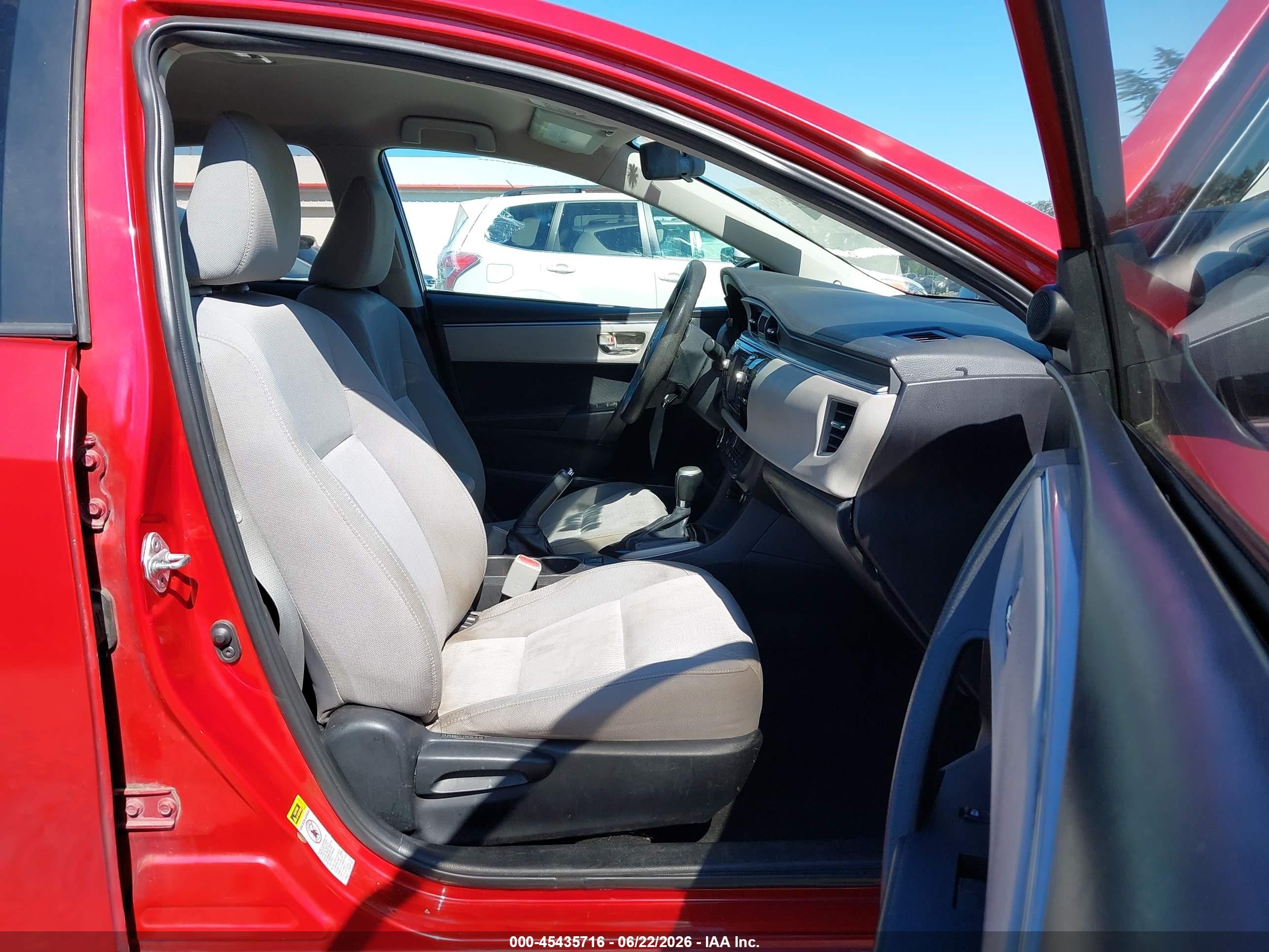 2014 Toyota Corolla Le Red vin: 5YFBURHE7EP049758