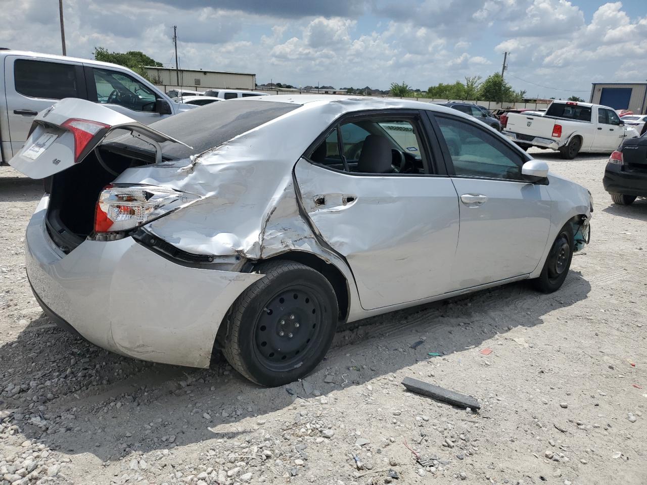 2014 Toyota Corolla L Silver vin: 5YFBURHE7EP058749