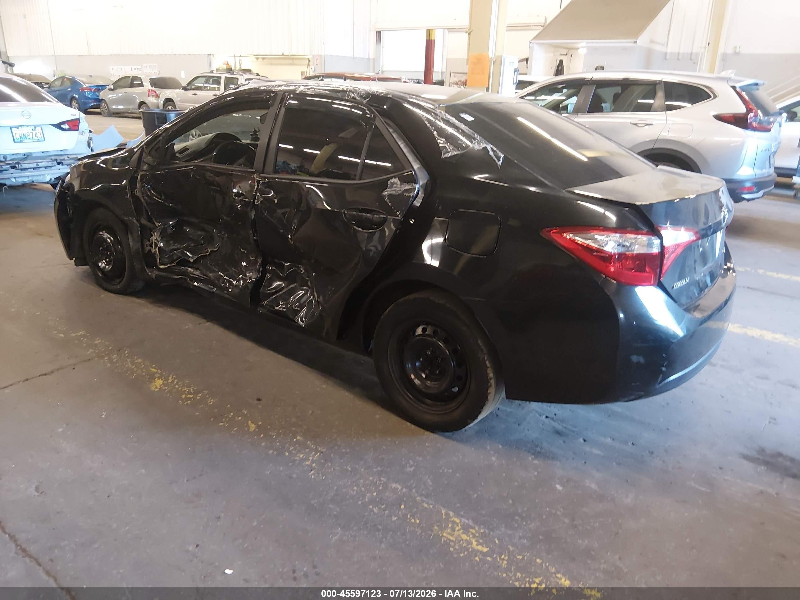 2014 Toyota Corolla Le Black vin: 5YFBURHE7EP064101
