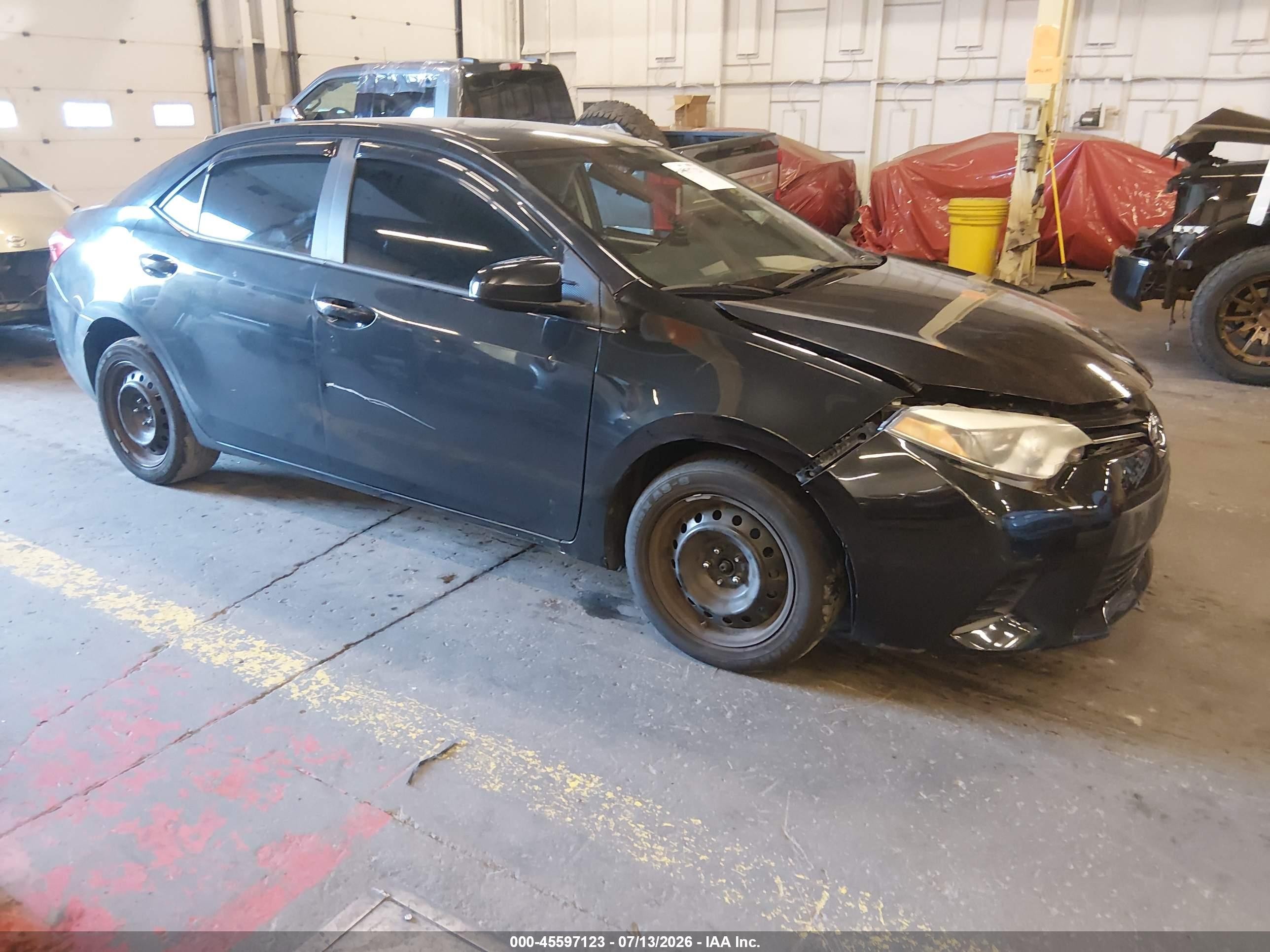 2014 Toyota Corolla Le Black vin: 5YFBURHE7EP064101