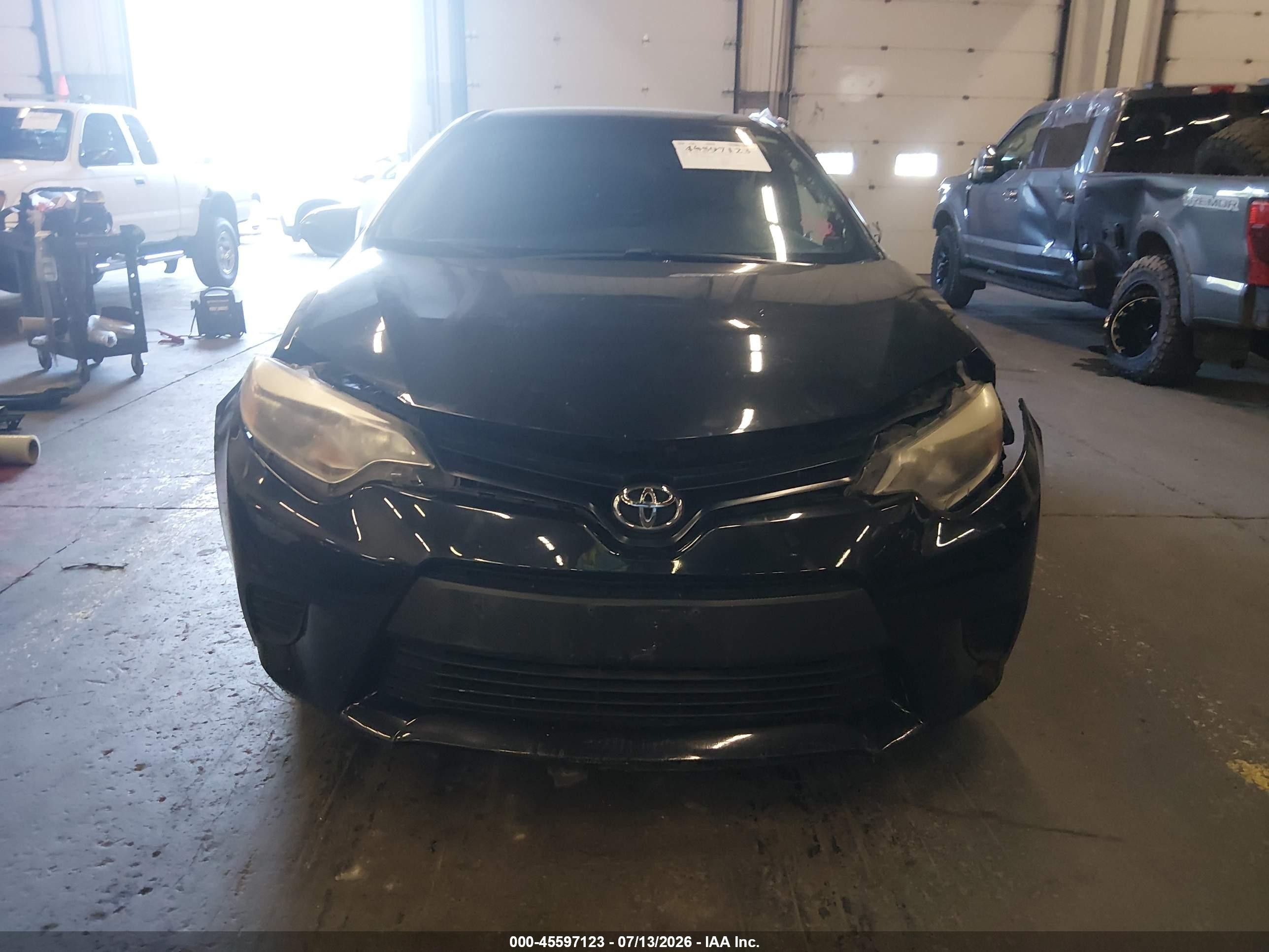 2014 Toyota Corolla Le Black vin: 5YFBURHE7EP064101