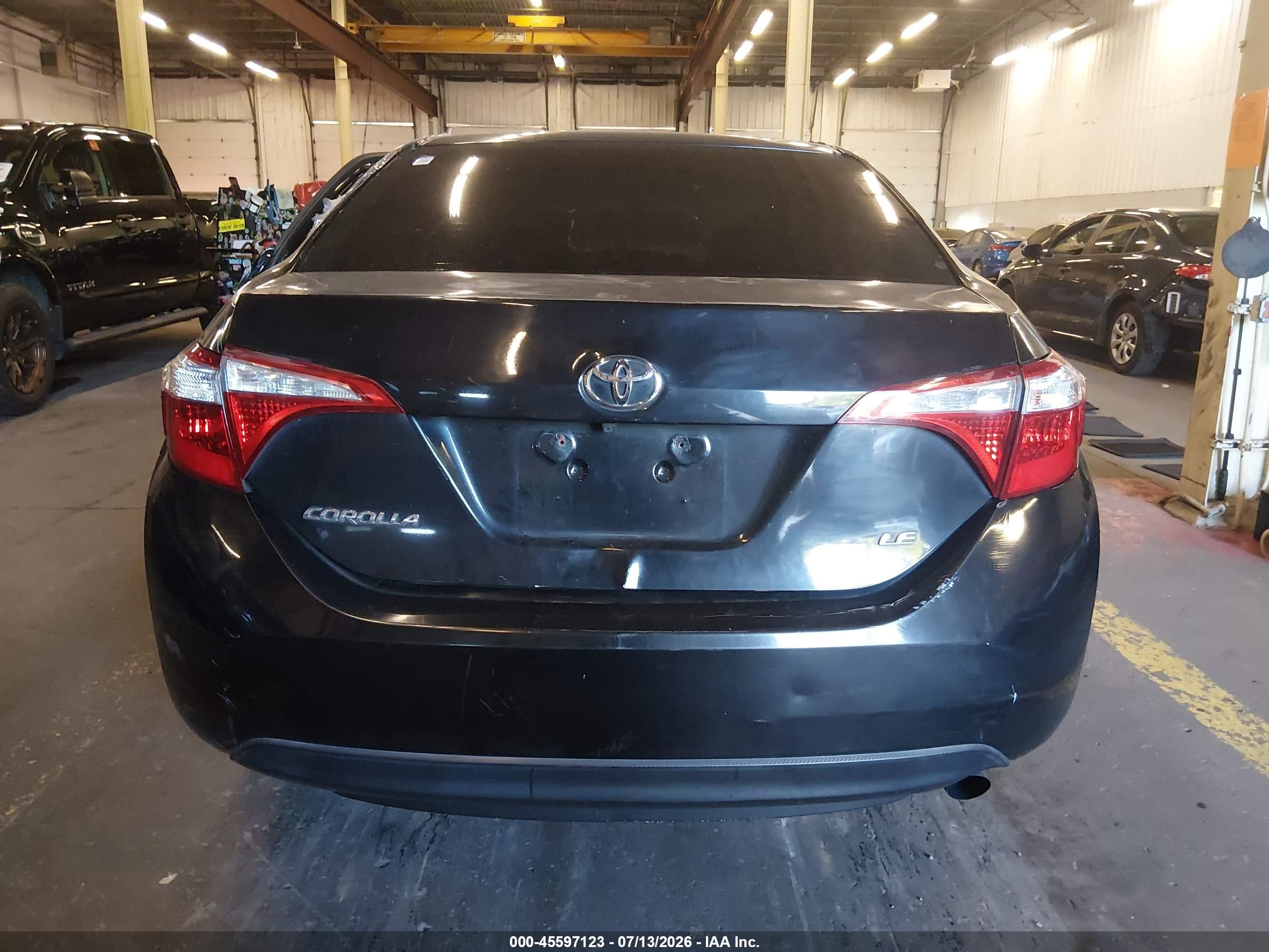 2014 Toyota Corolla Le Black vin: 5YFBURHE7EP064101