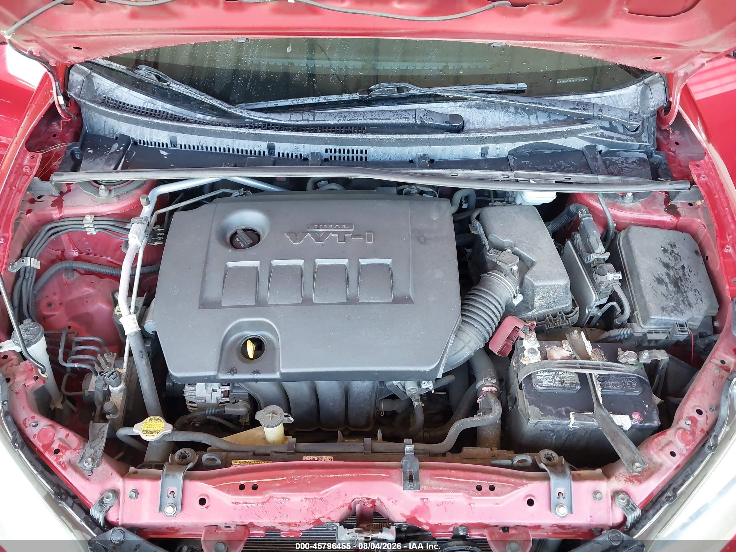 2014 Toyota Corolla S Plus Red vin: 5YFBURHE7EP079309