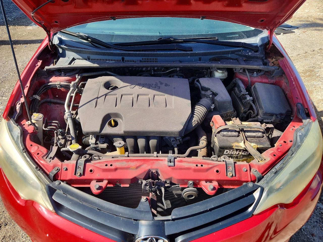 2014 Toyota Corolla Le Red vin: 5YFBURHE7EP085370