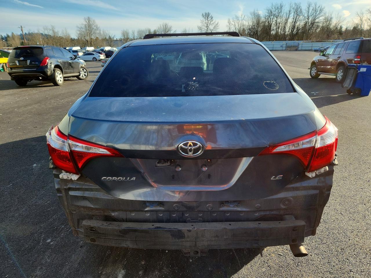 2014 Toyota Corolla Gray vin: 5YFBURHE7EP085658