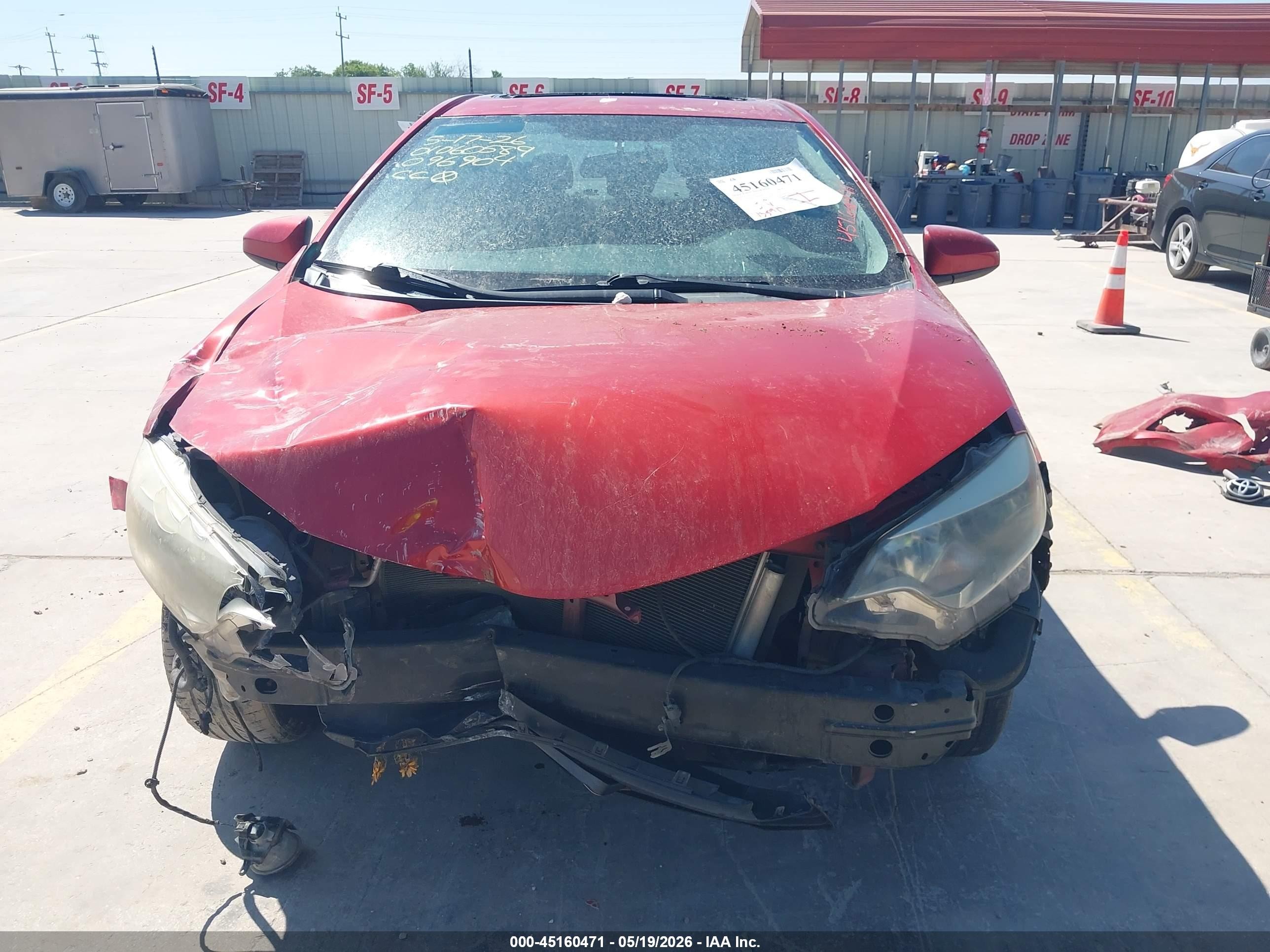 2014 Toyota Corolla Le Premium Красный vin: 5YFBURHE7EP096904