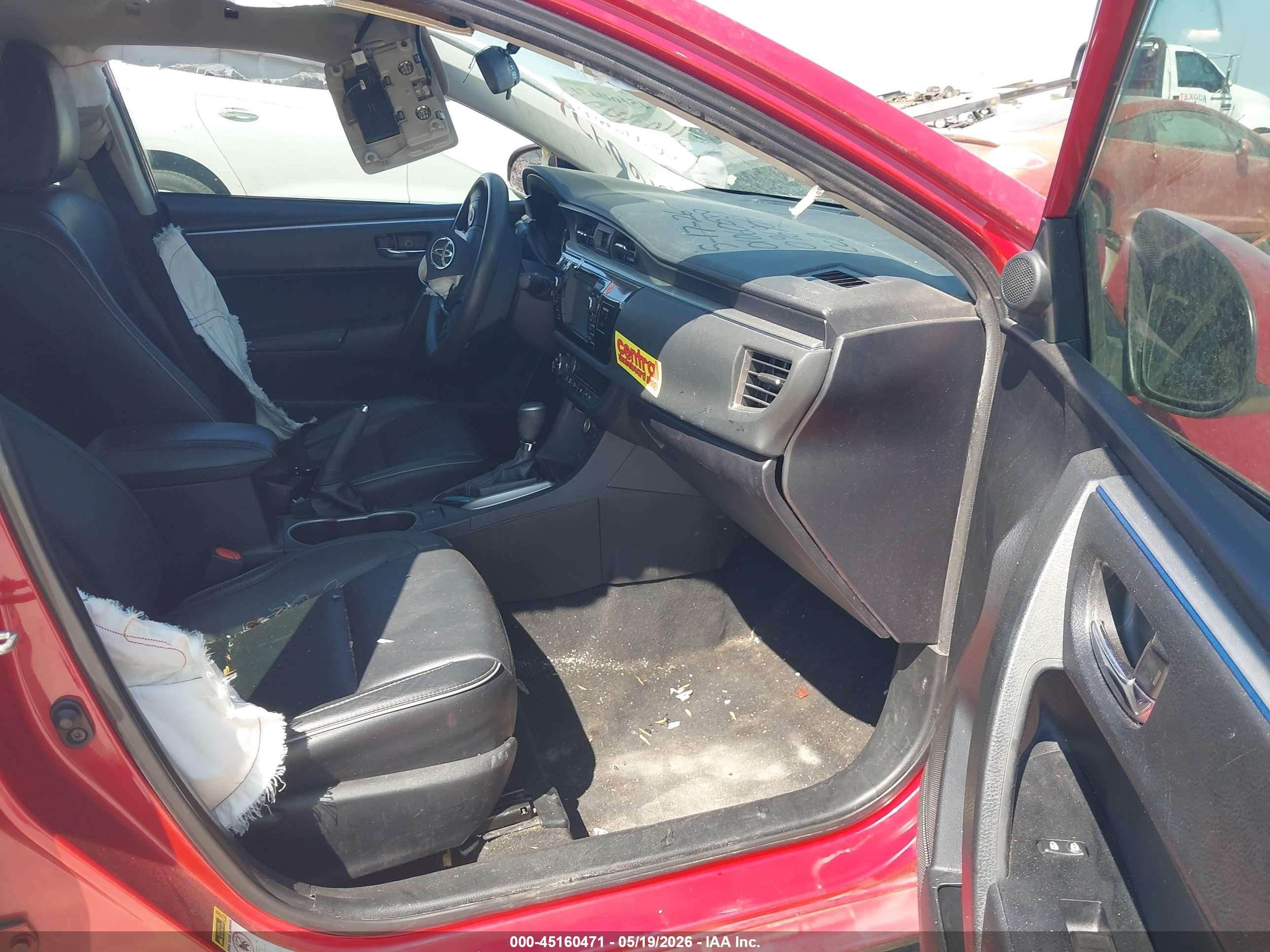 2014 Toyota Corolla Le Premium Красный vin: 5YFBURHE7EP096904