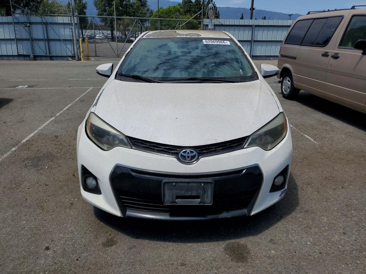 2014 Toyota Corolla S White vin: 5YFBURHE7EP103589