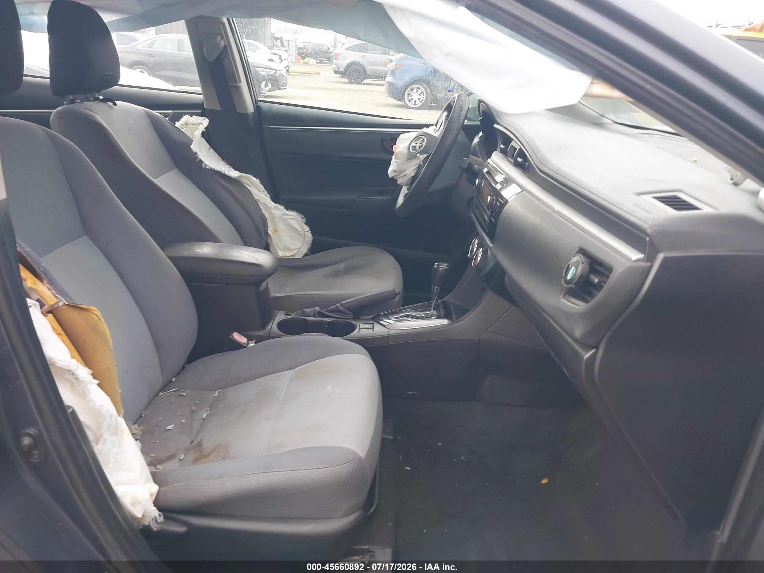 2014 Toyota Corolla L Gray vin: 5YFBURHE7EP113863