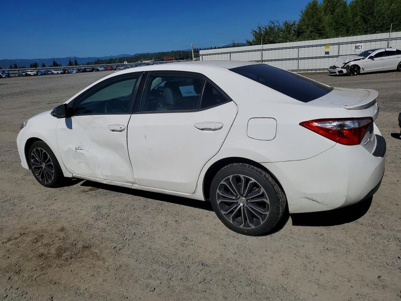 2014 Toyota Corolla S Plus White vin: 5YFBURHE7EP119047