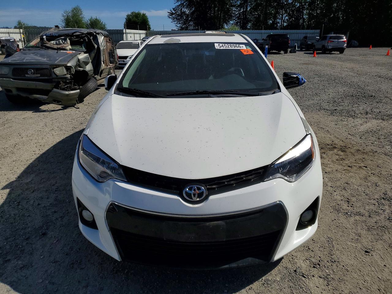 2014 Toyota Corolla S Plus White vin: 5YFBURHE7EP119047