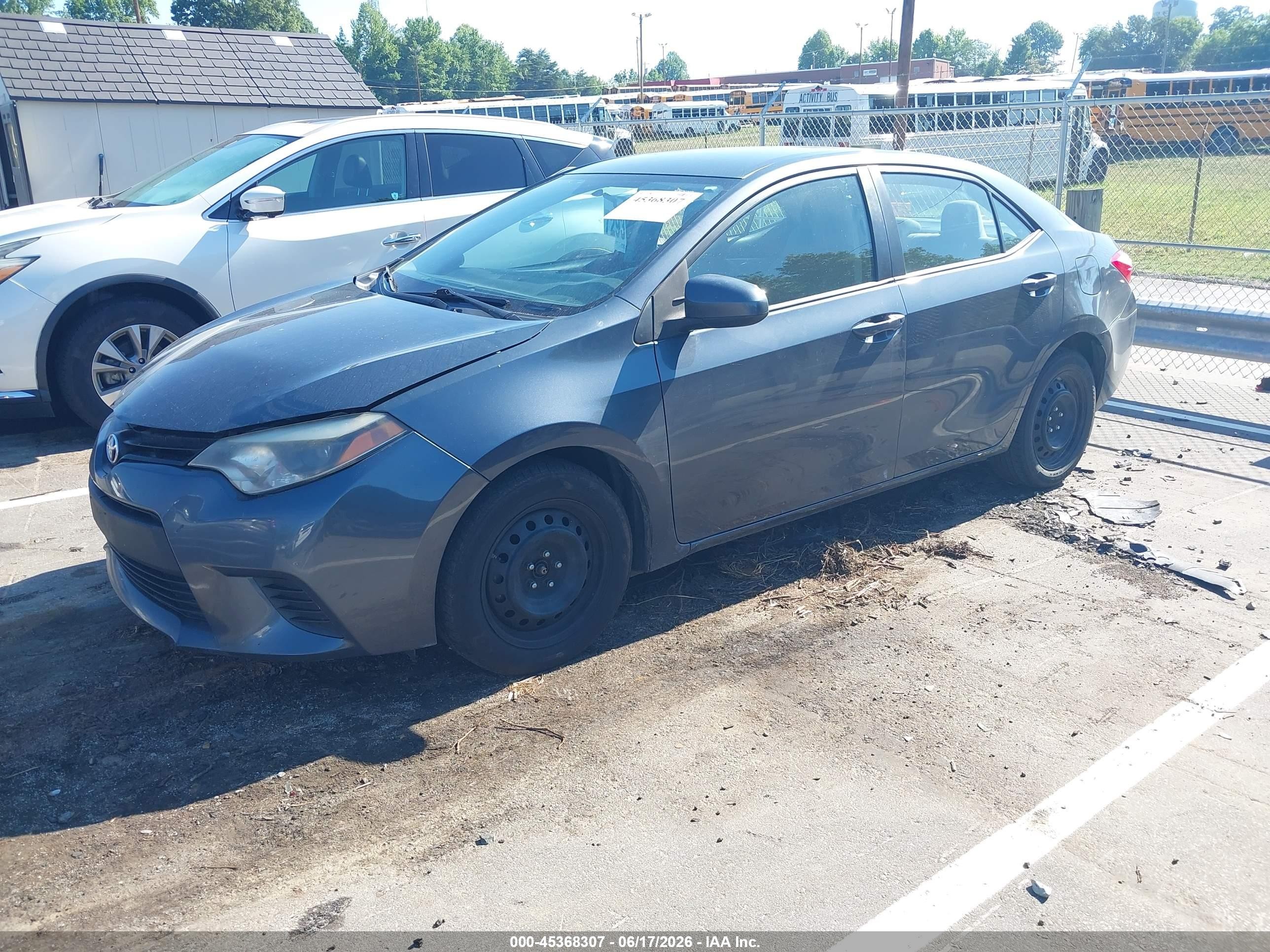 2014 Toyota Corolla Le Light Blue vin: 5YFBURHE7EP124135