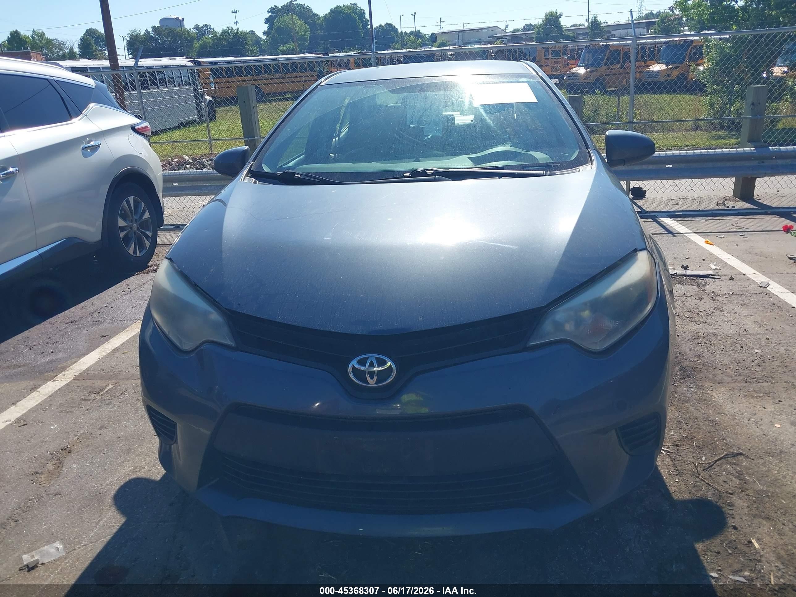 2014 Toyota Corolla Le Light Blue vin: 5YFBURHE7EP124135